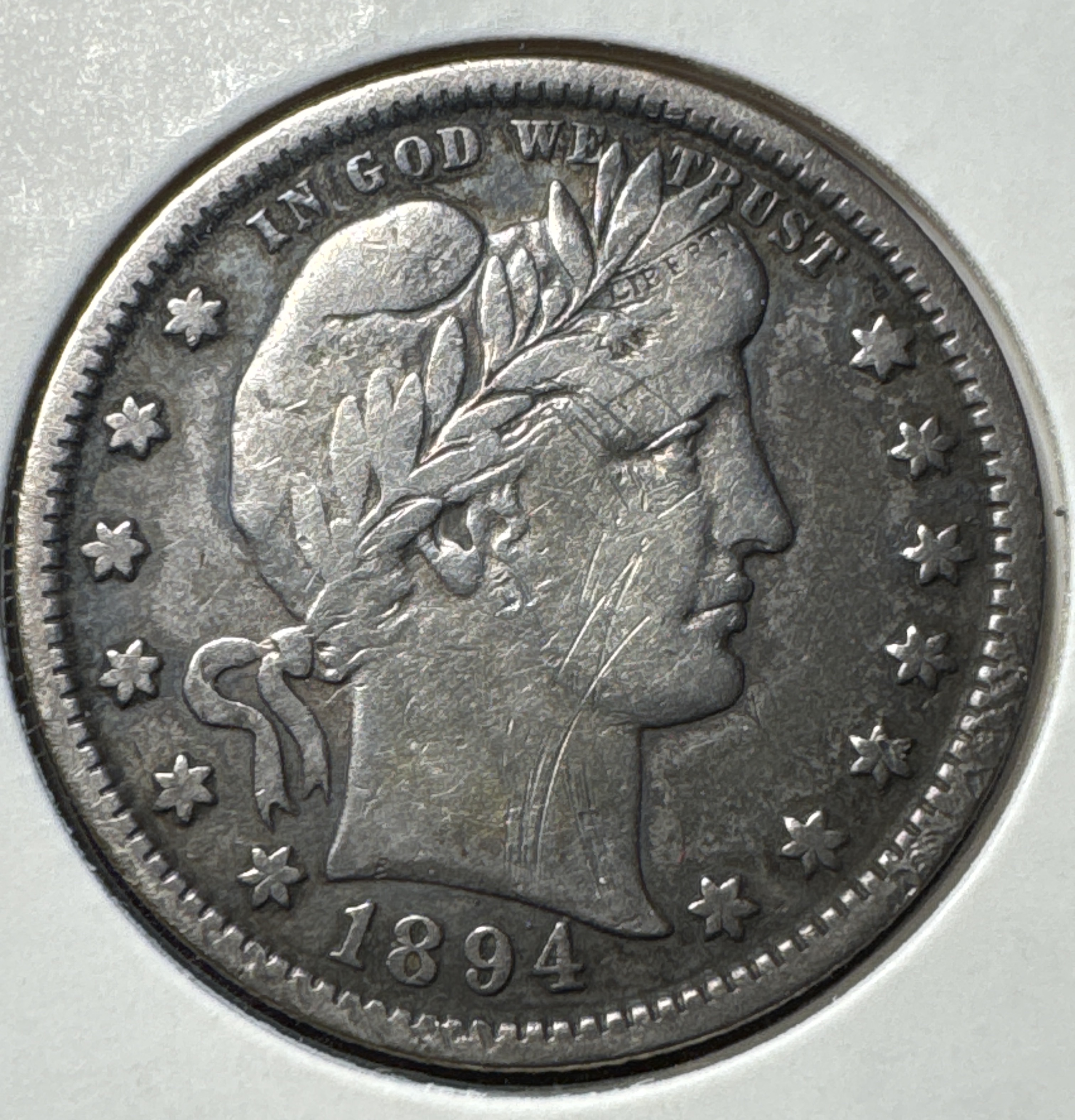 1894-P Barber Quarter Ungraded