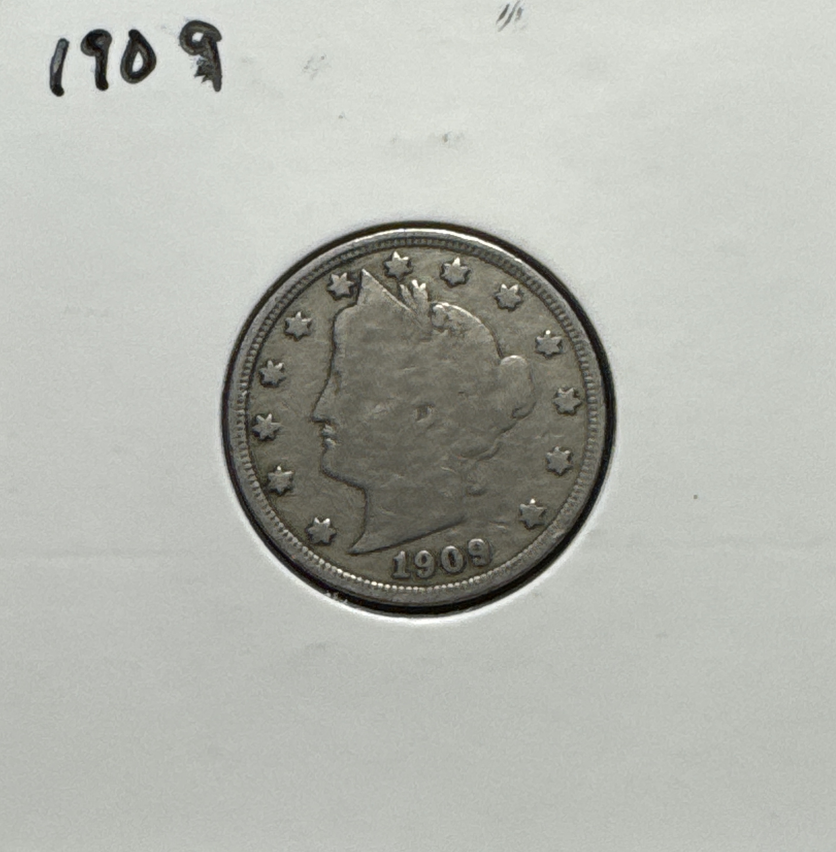 1909-P Liberty V Nickel Ungraded