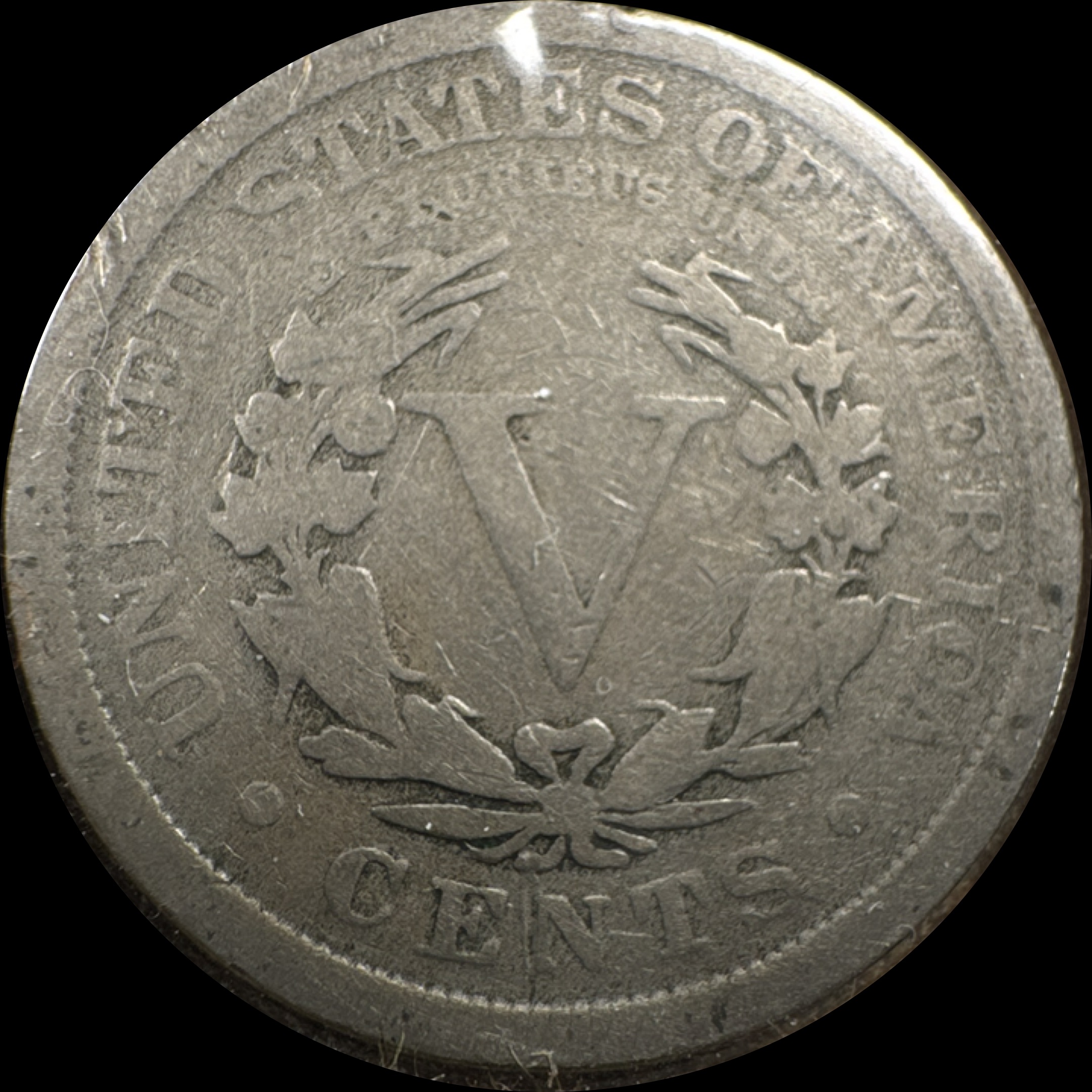 1907-P Liberty V Nickel Ungraded — back
