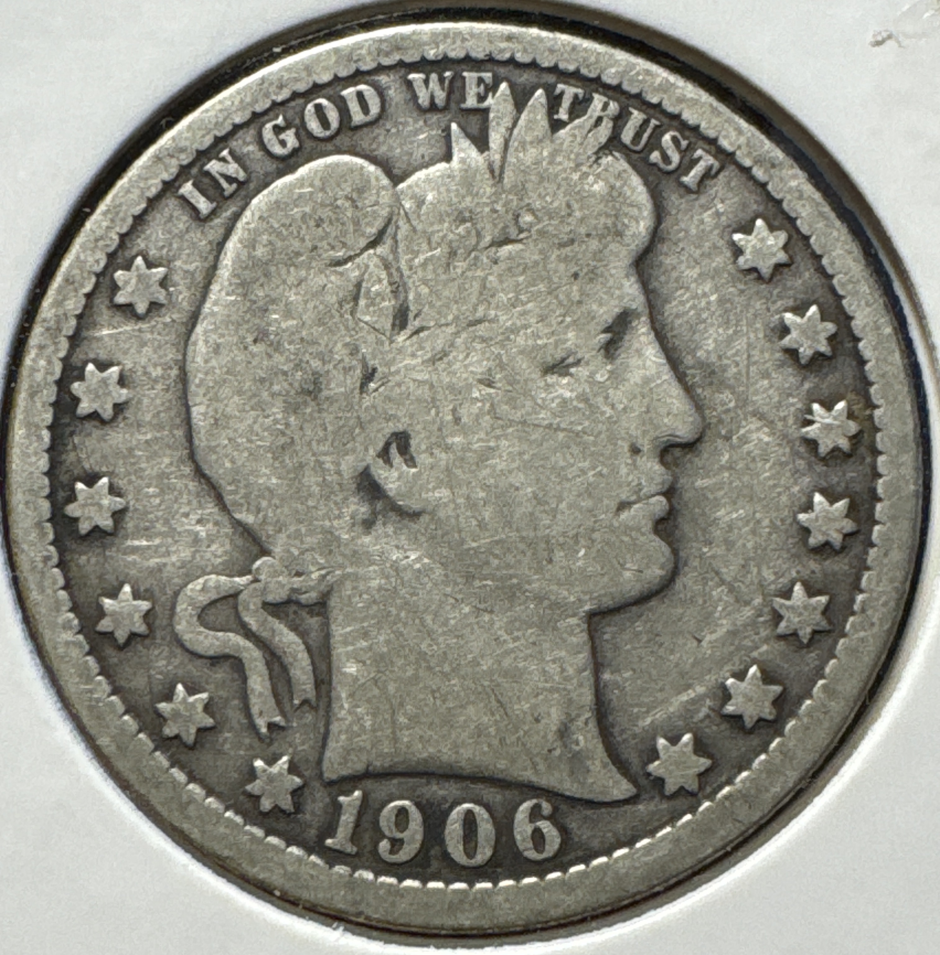 1906-O Barber Quarter Ungraded