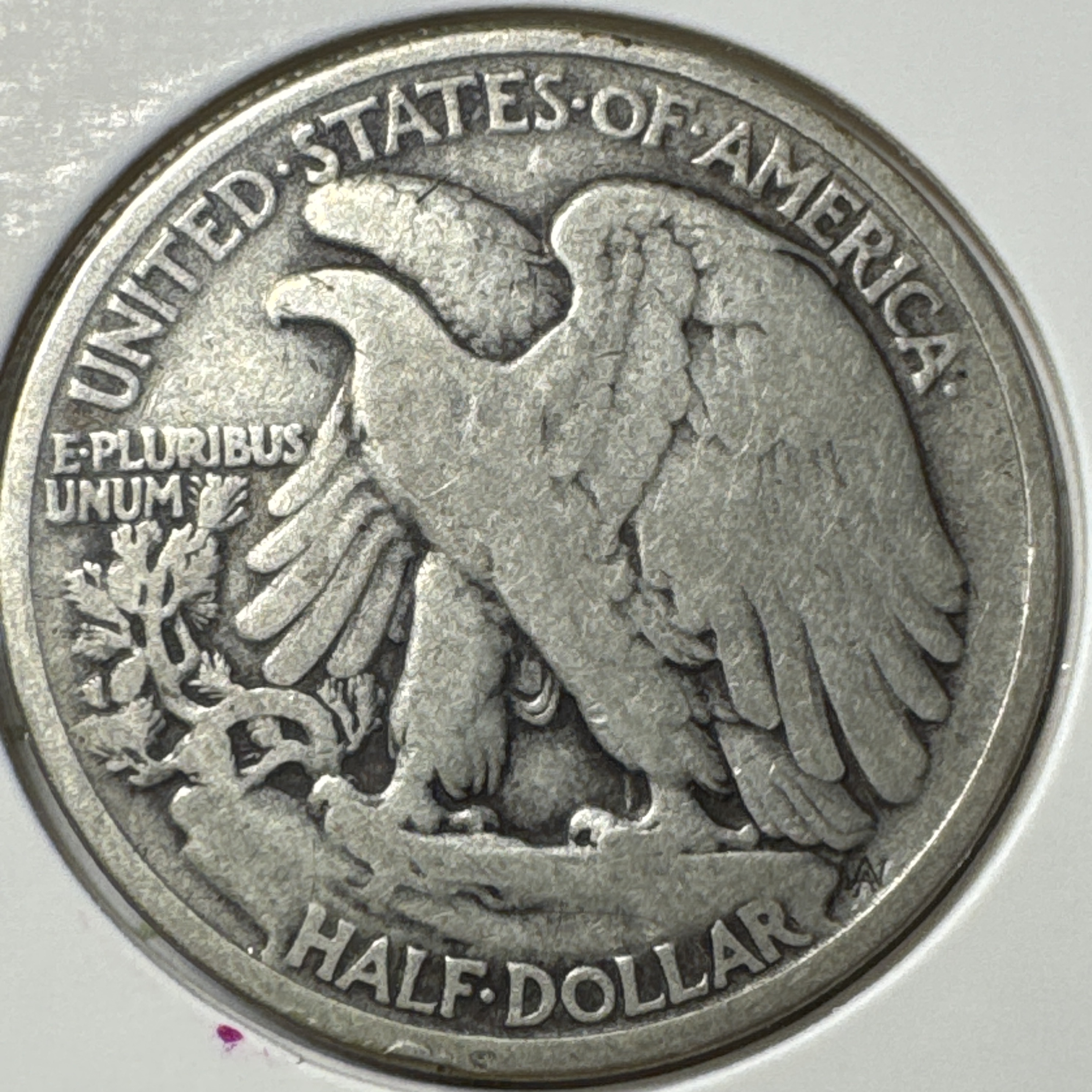 1936-P Walking Liberty Half Dollar Ungraded — back
