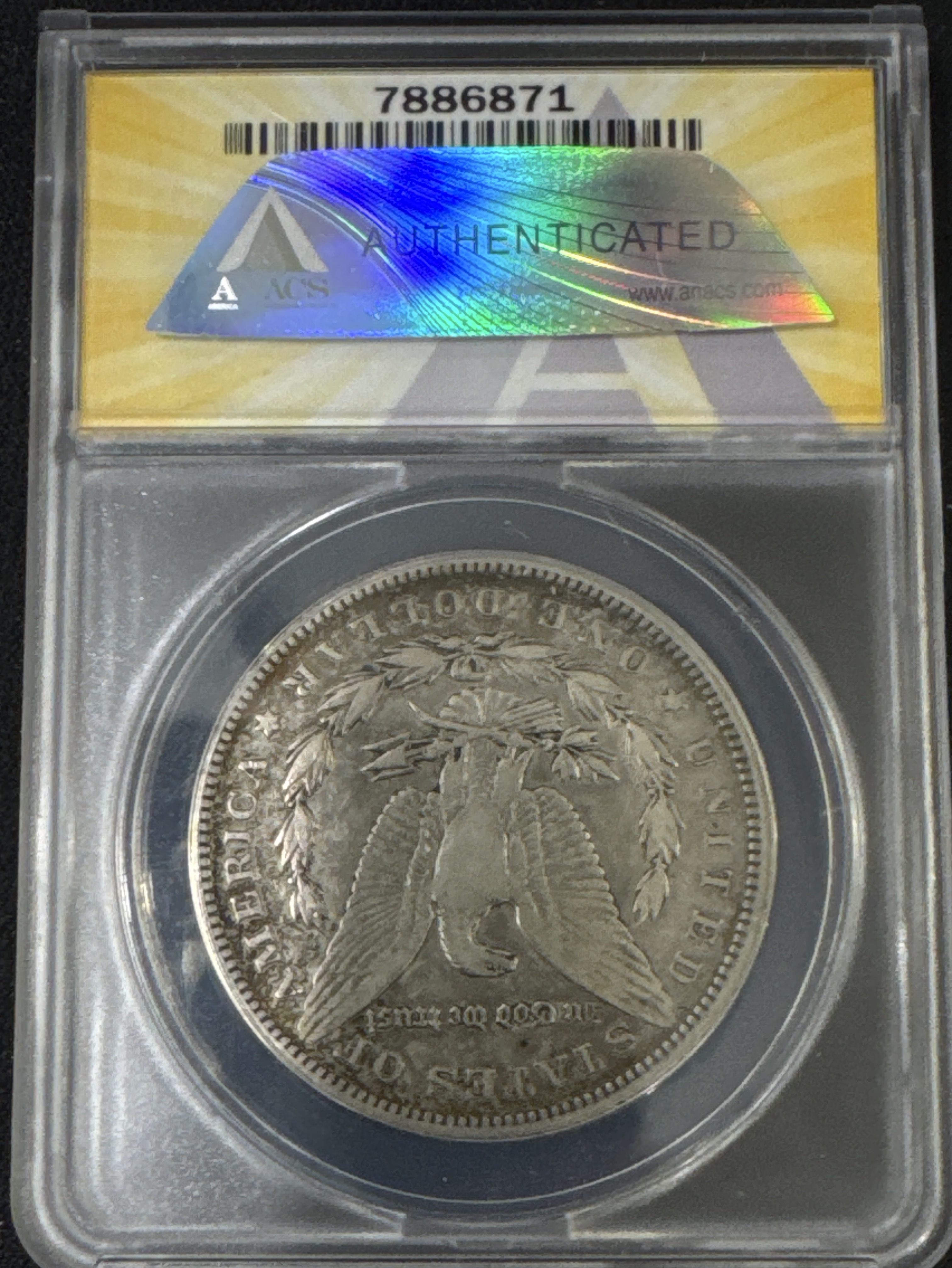 1892-P Morgan Dollar VF20 — back