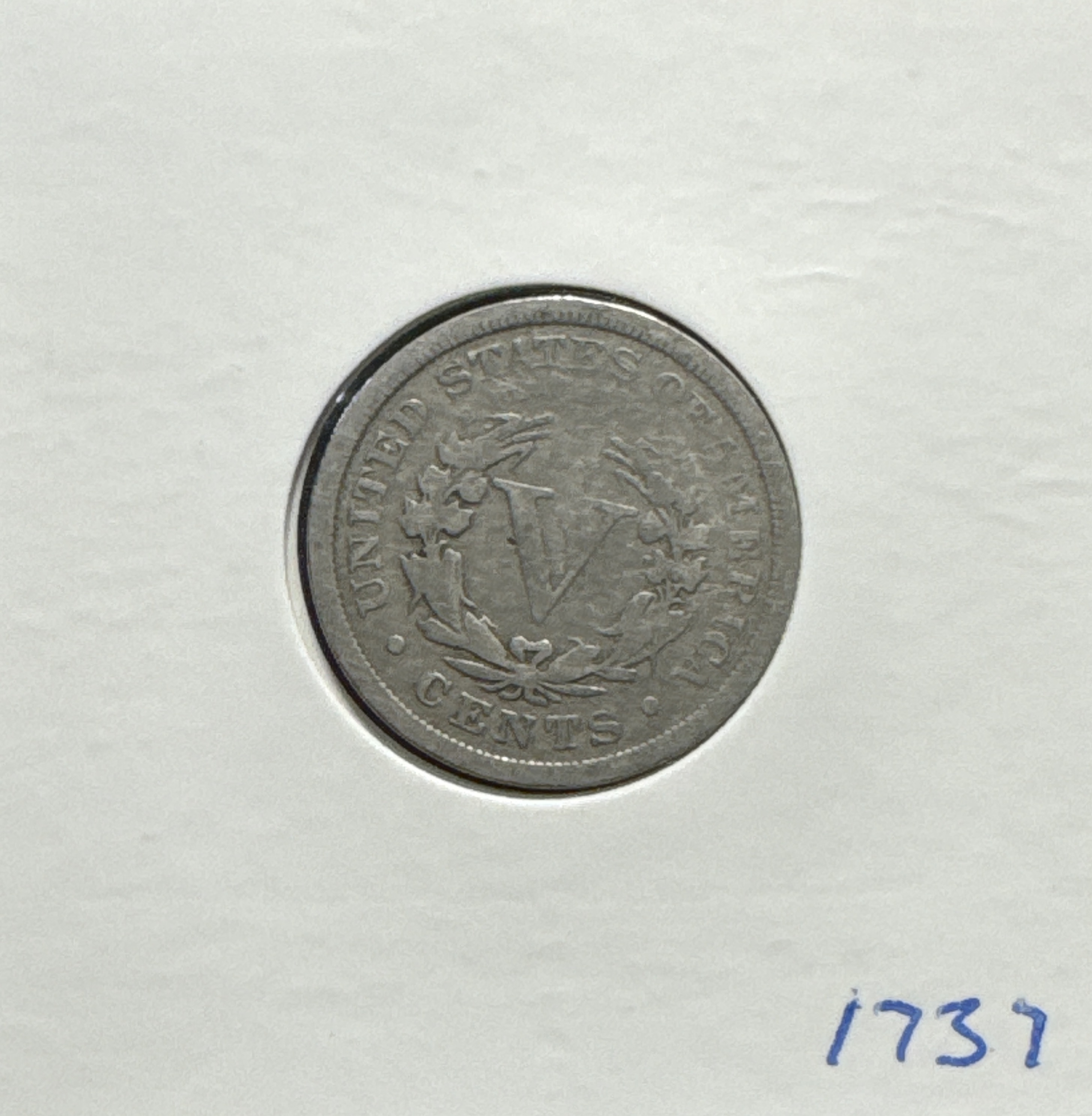 1906-P Liberty V Nickel Ungraded — back