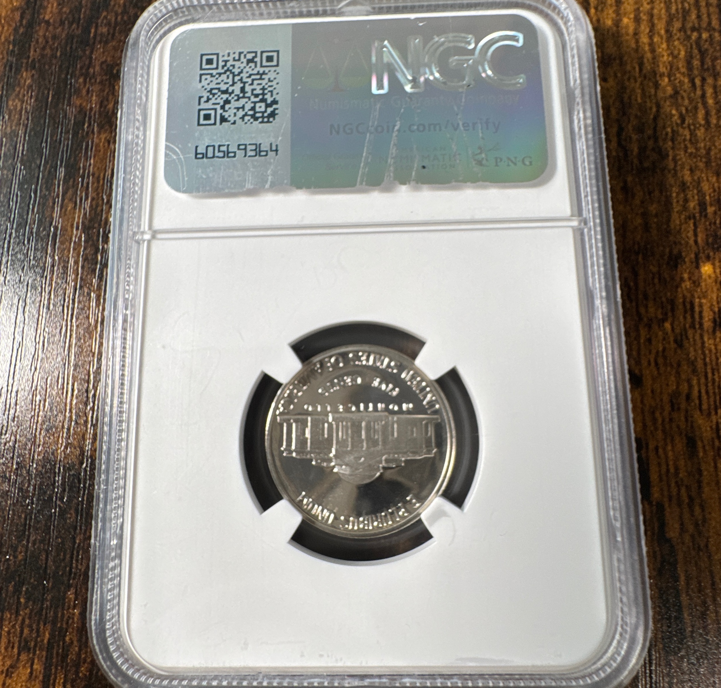 1988-S Jefferson Nickel PF69 — back