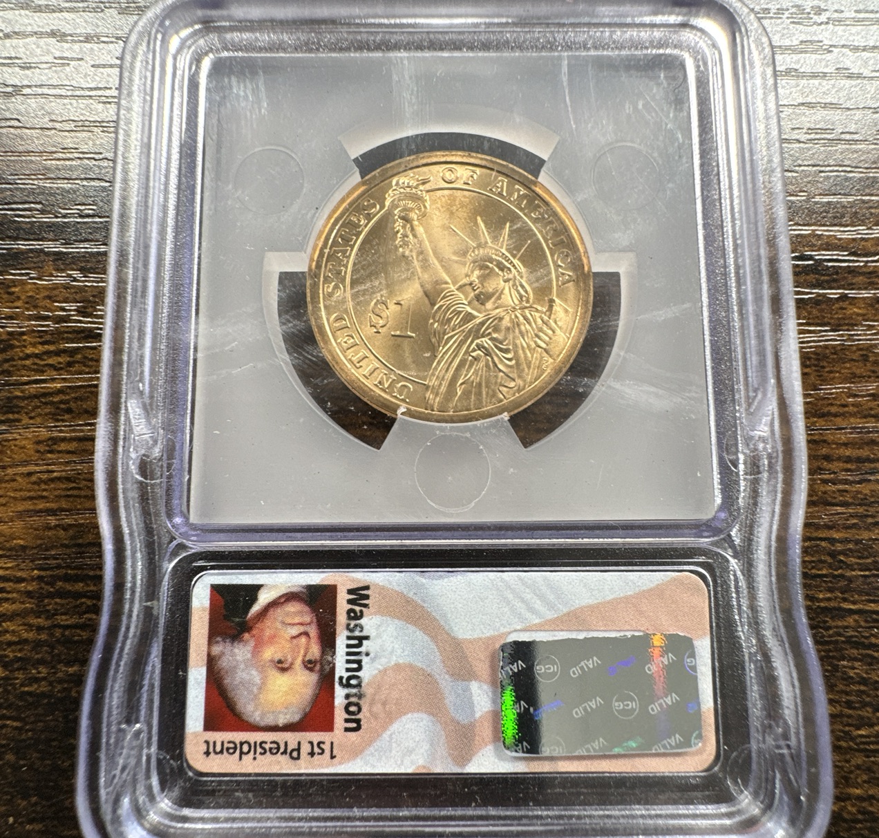 2007-P Presidential Dollar SP67 — back