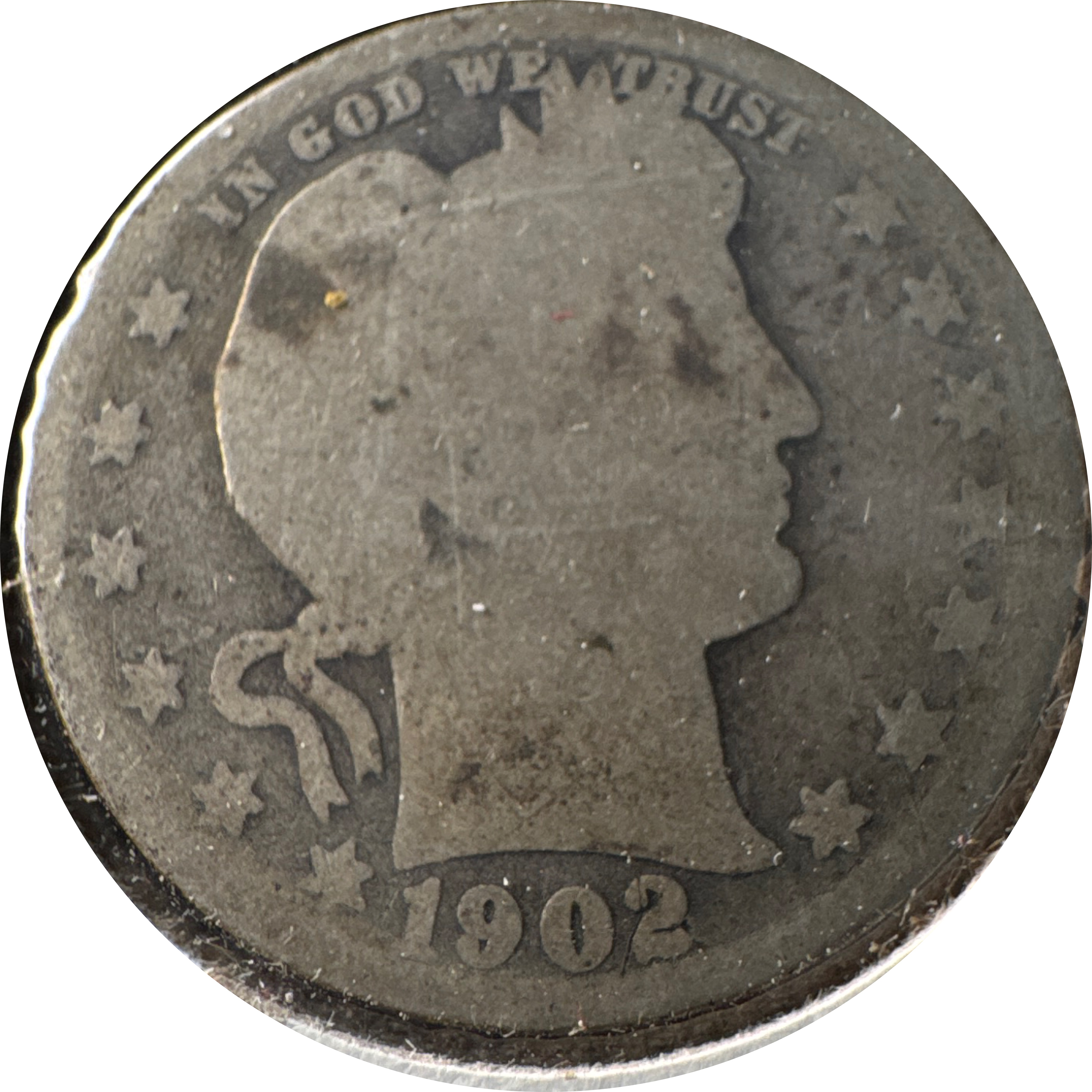 1902-S Barber Quarter Ungraded