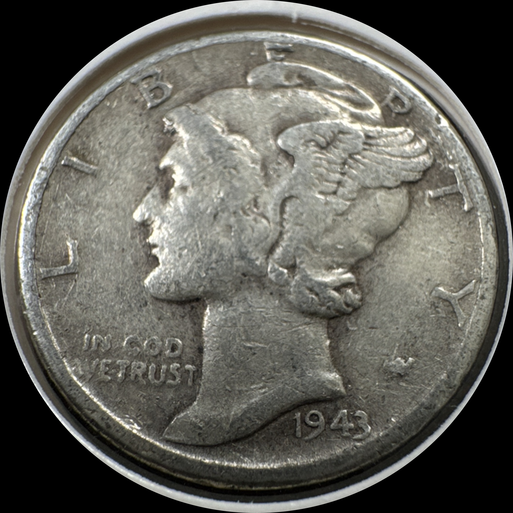 1943-P Mercury Dime Ungraded
