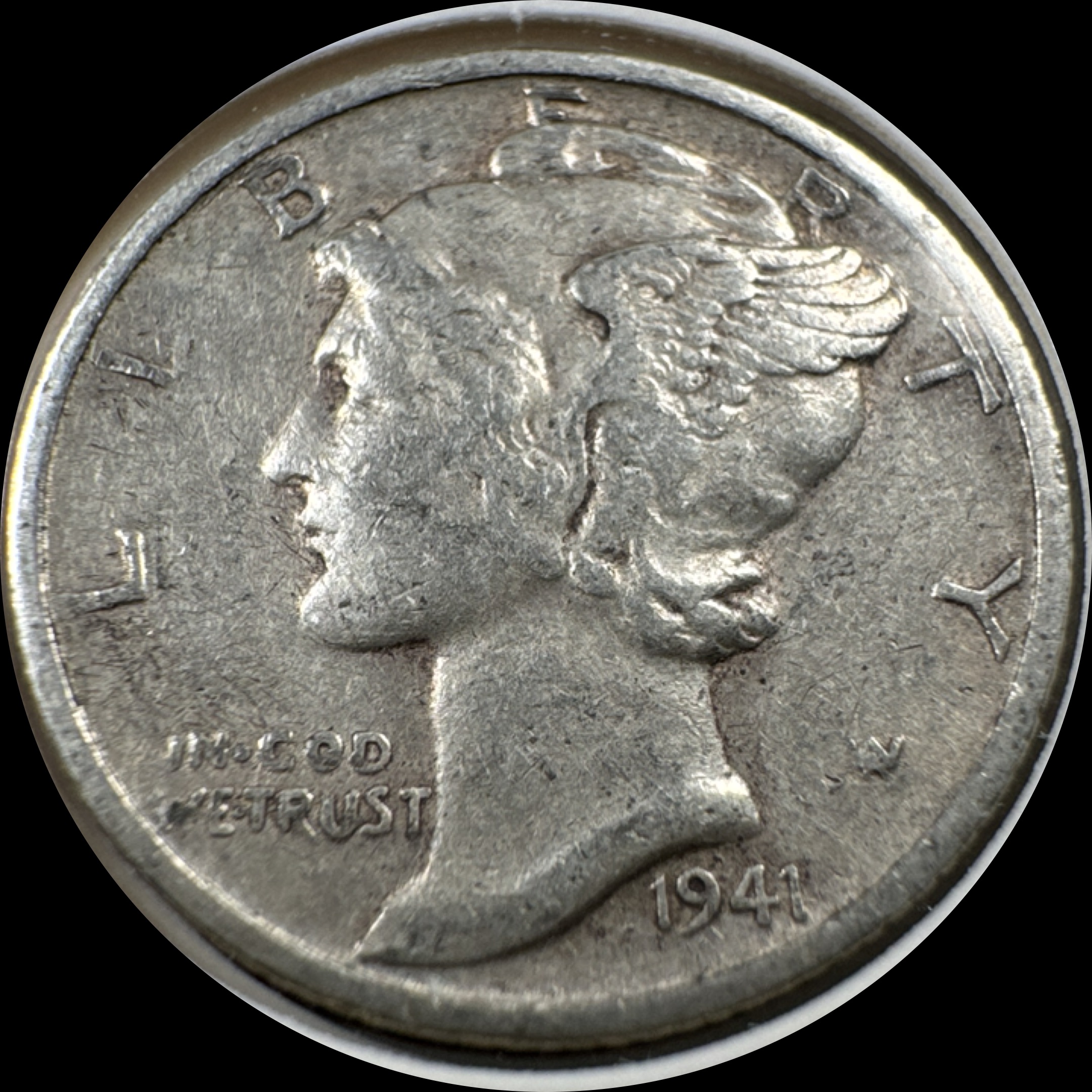 1941-S Mercury Dime Ungraded