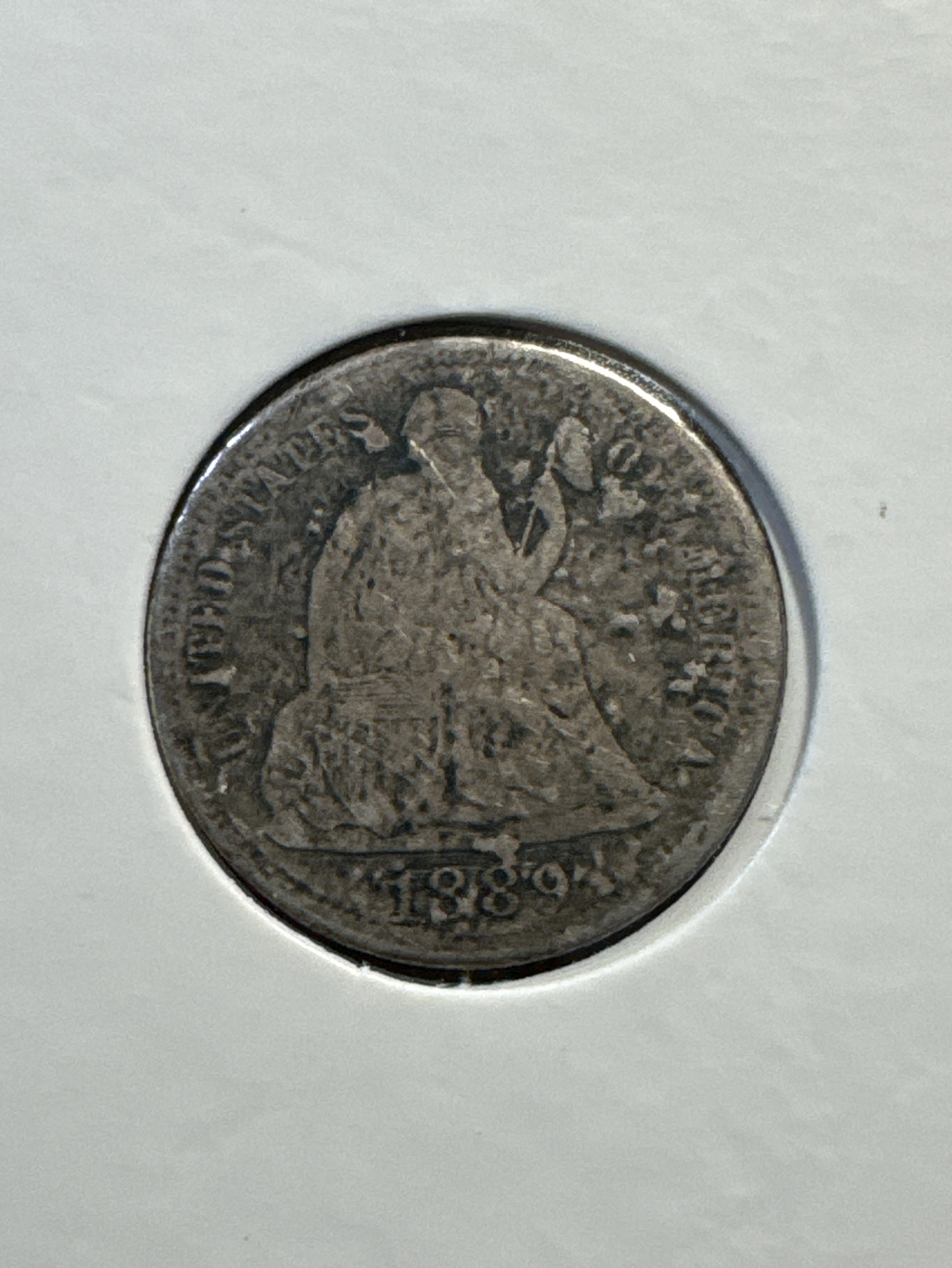 1889 Liberty Seated Dime Ungraded