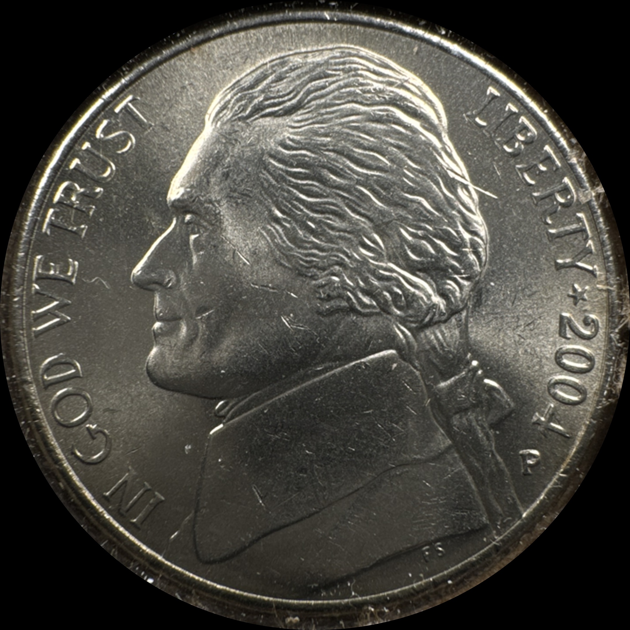 2004-P Jefferson Nickel Ungraded