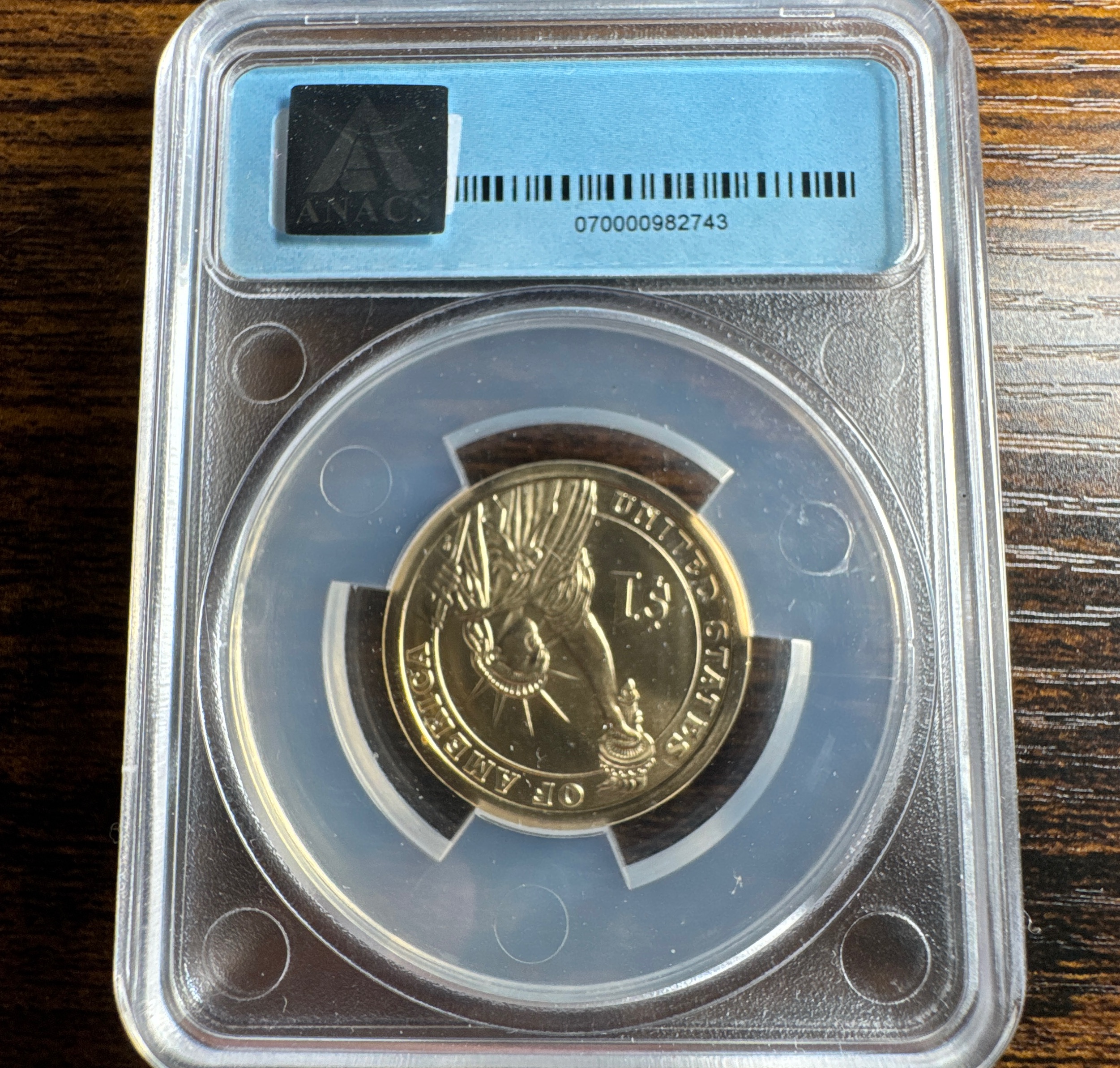 2010-D Presidential Dollar SP69 — back
