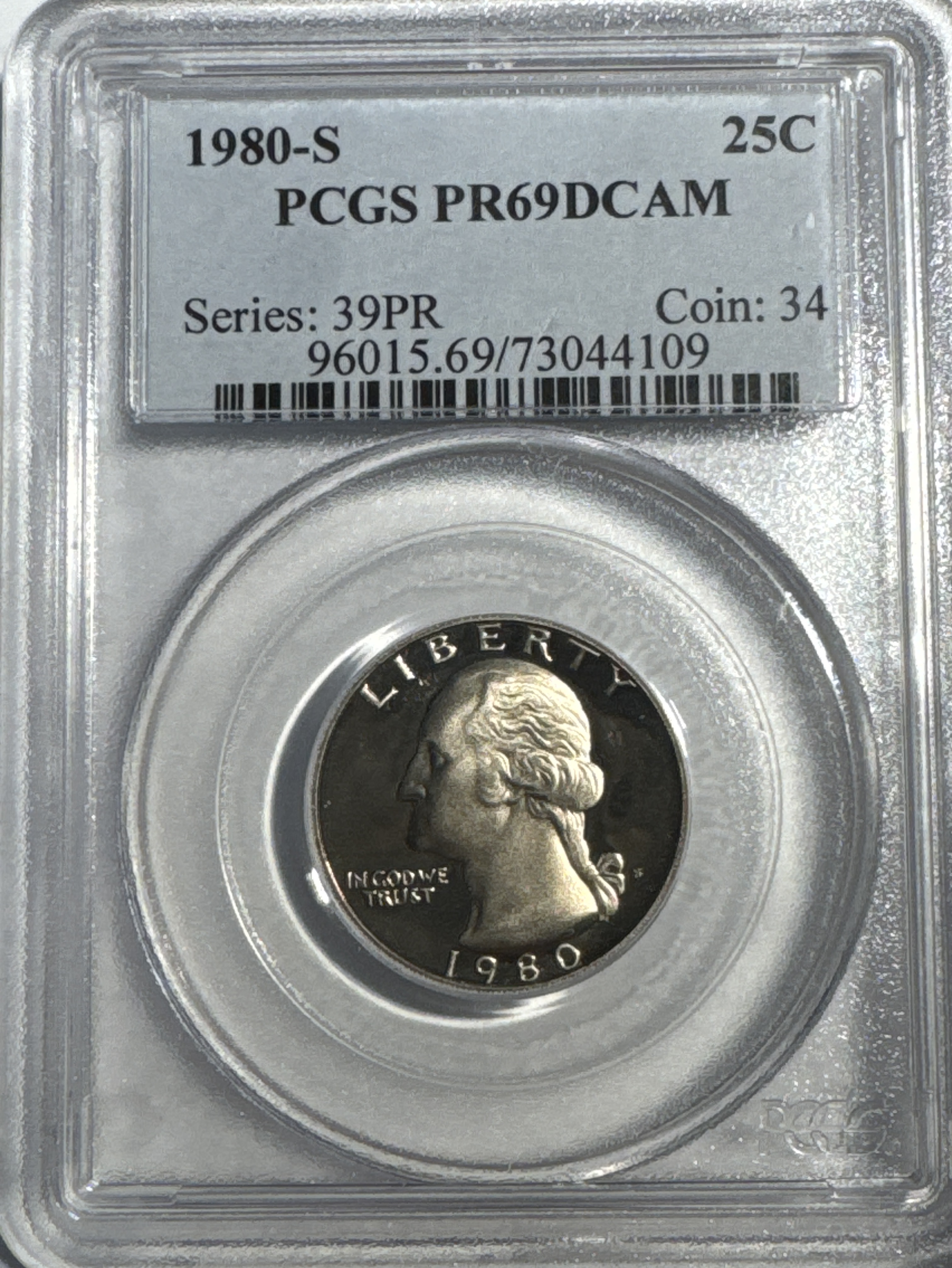 1980-S Washington Quarter PR69