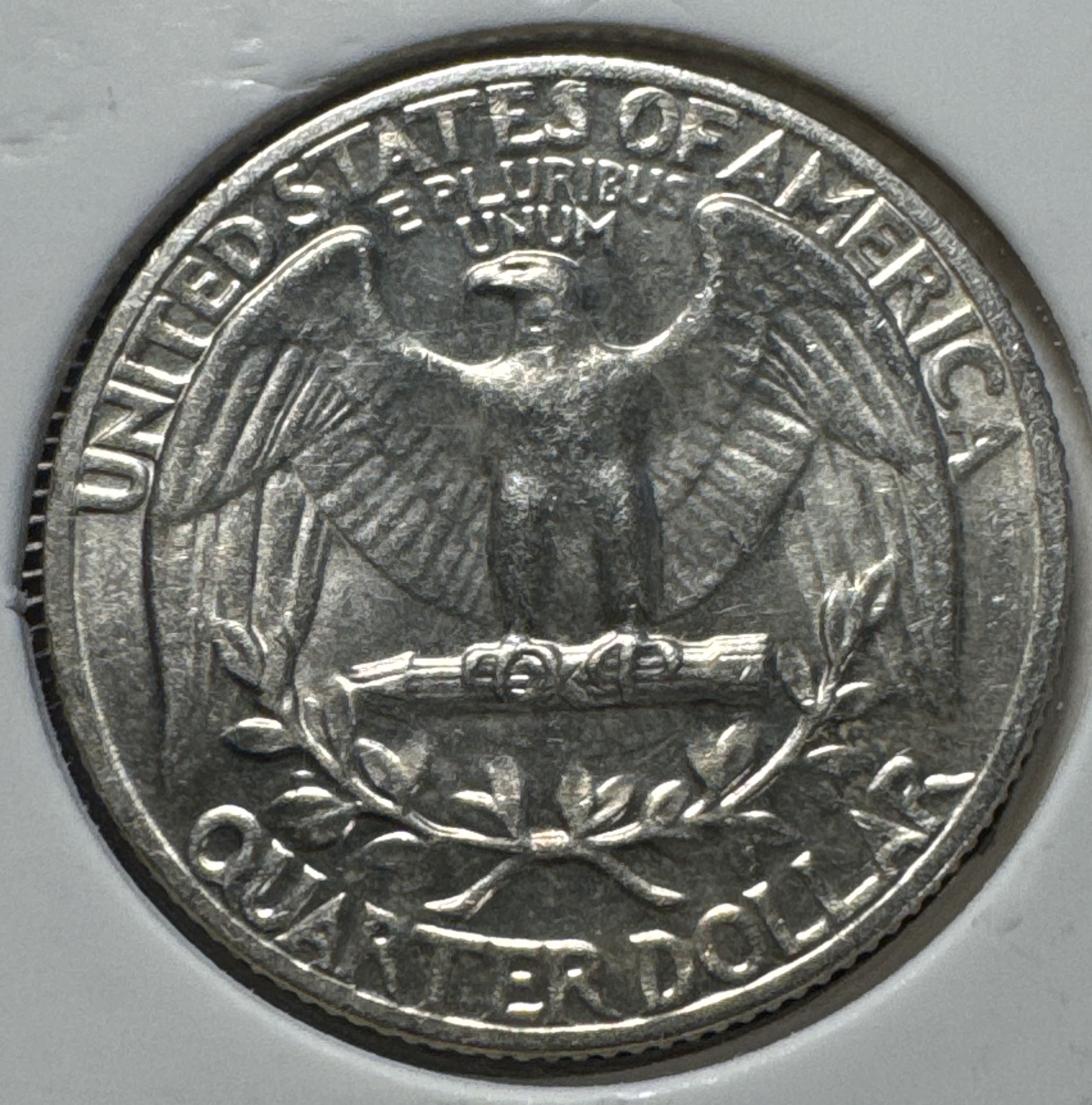 1964-P Washington Quarter Ungraded — back