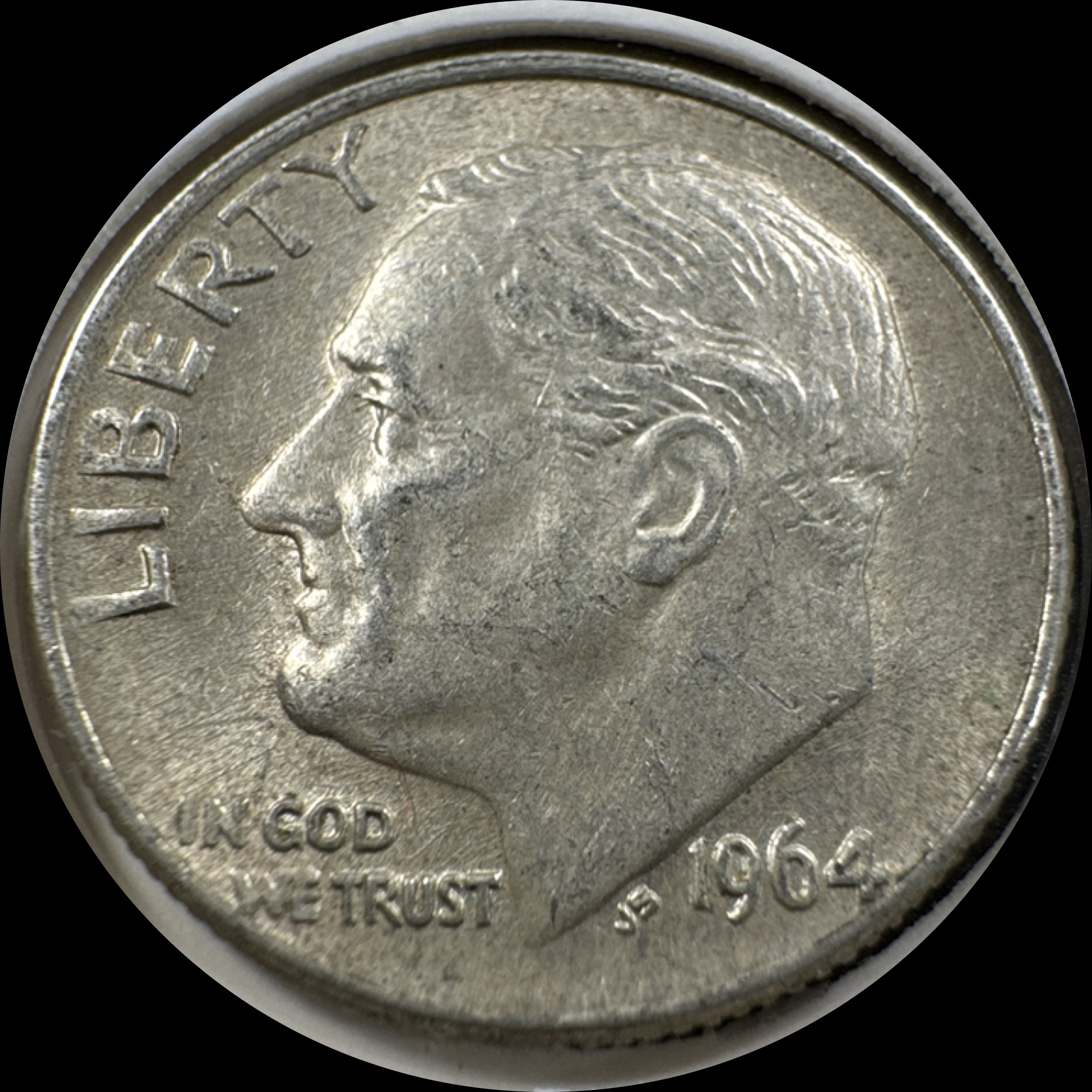 1964-D Roosevelt Dime Ungraded