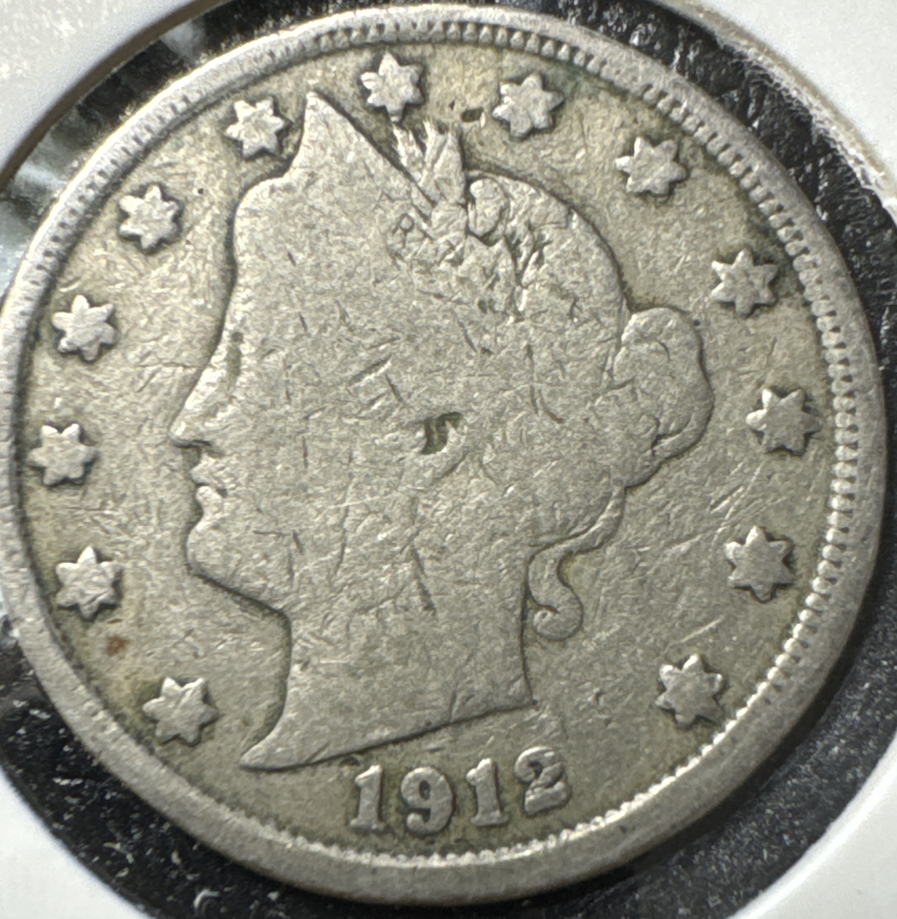 1912-P Liberty V Nickel Ungraded