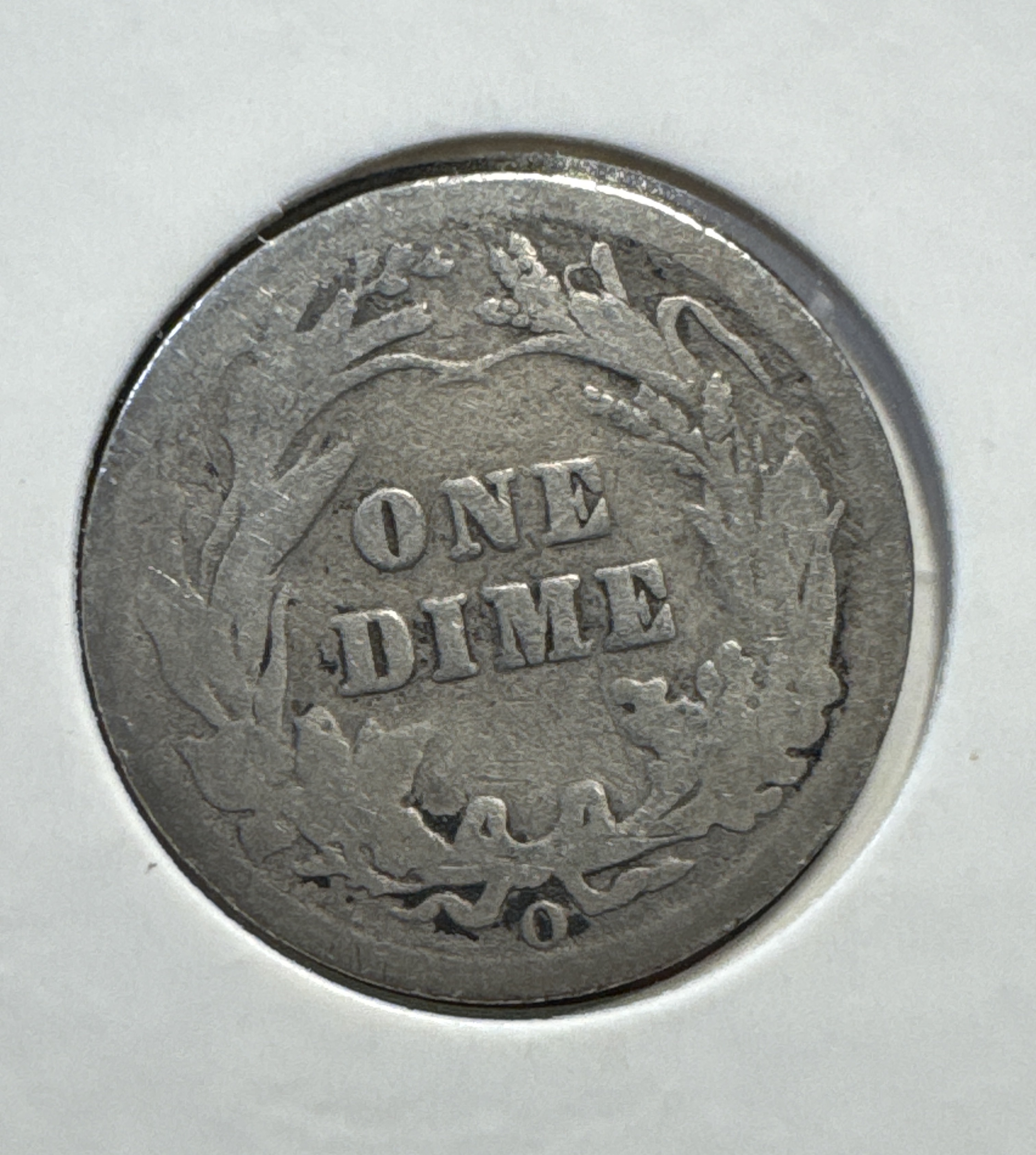 1907-O Barber Dime Ungraded — back