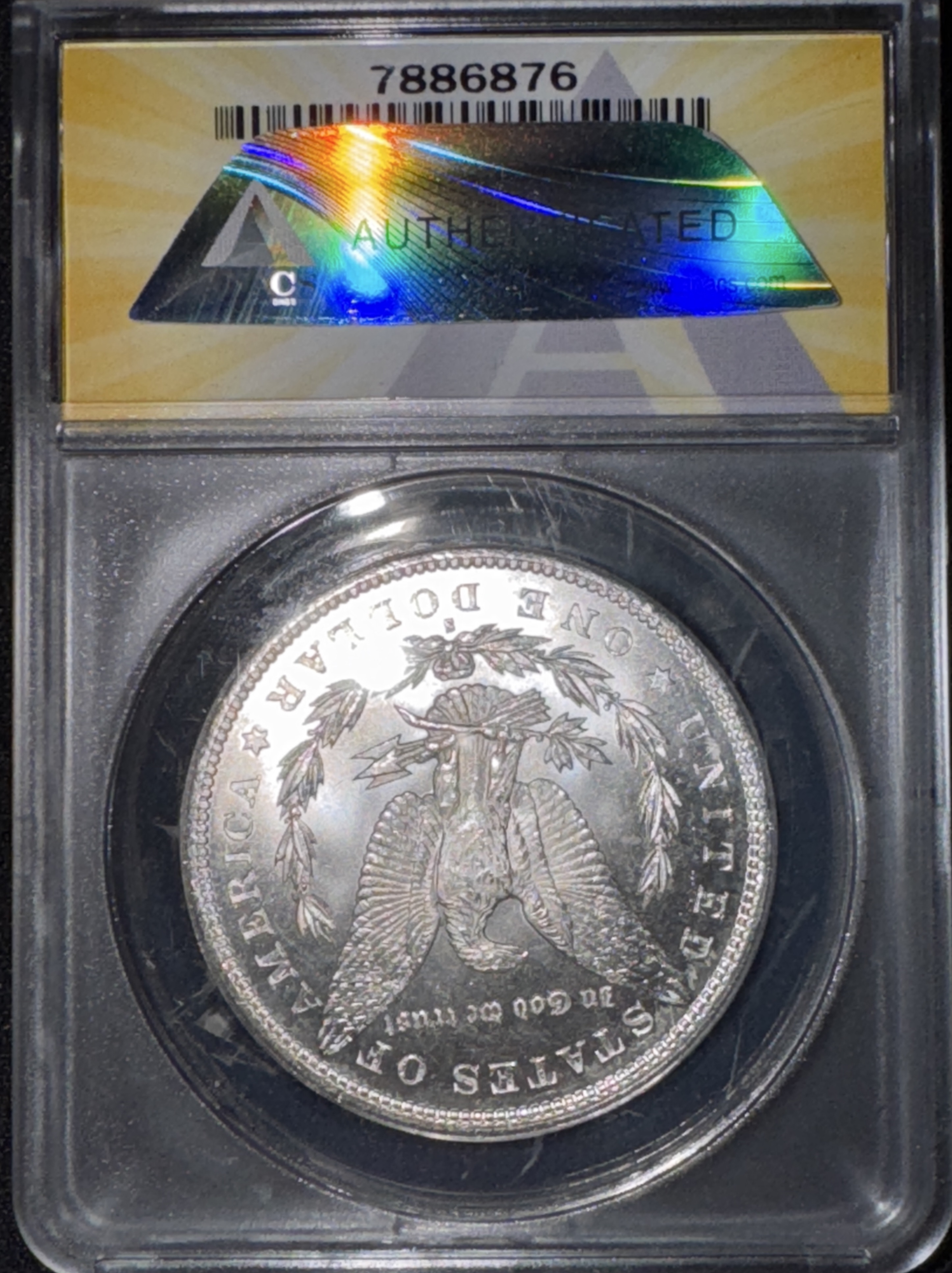 1879-S Morgan Dollar MS62 — back