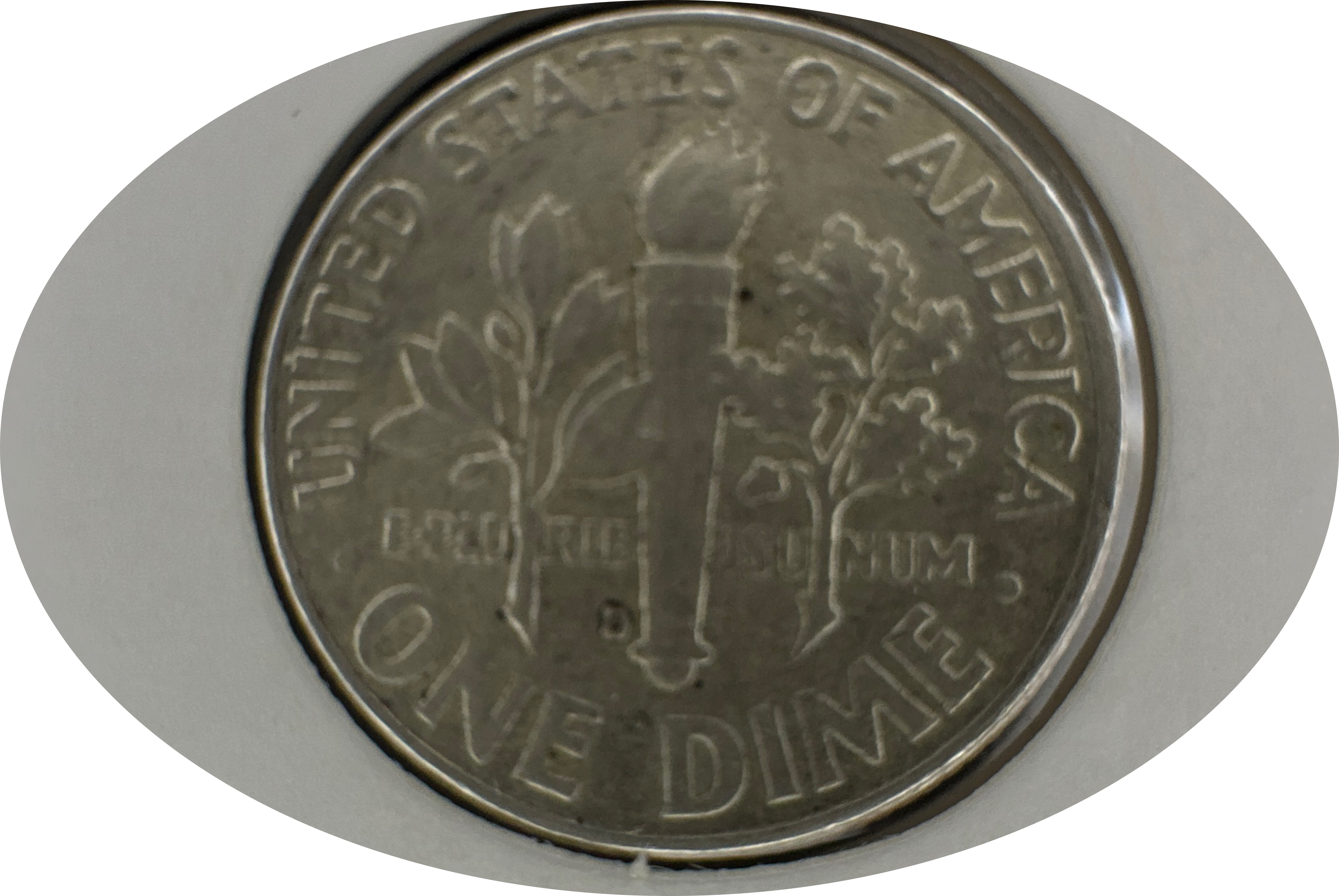 1963-D Roosevelt Dime Ungraded — back