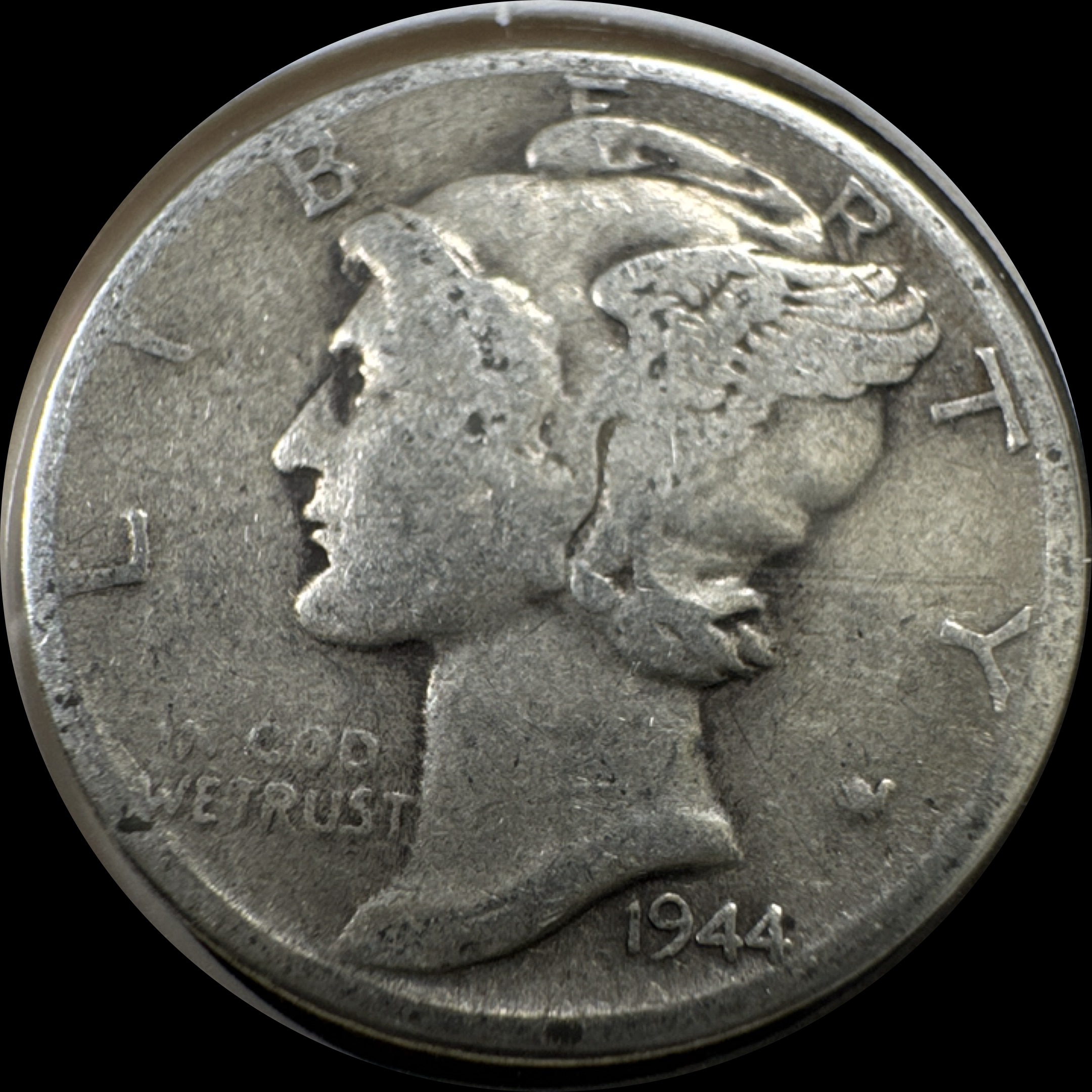 1944-P Mercury Dime Ungraded