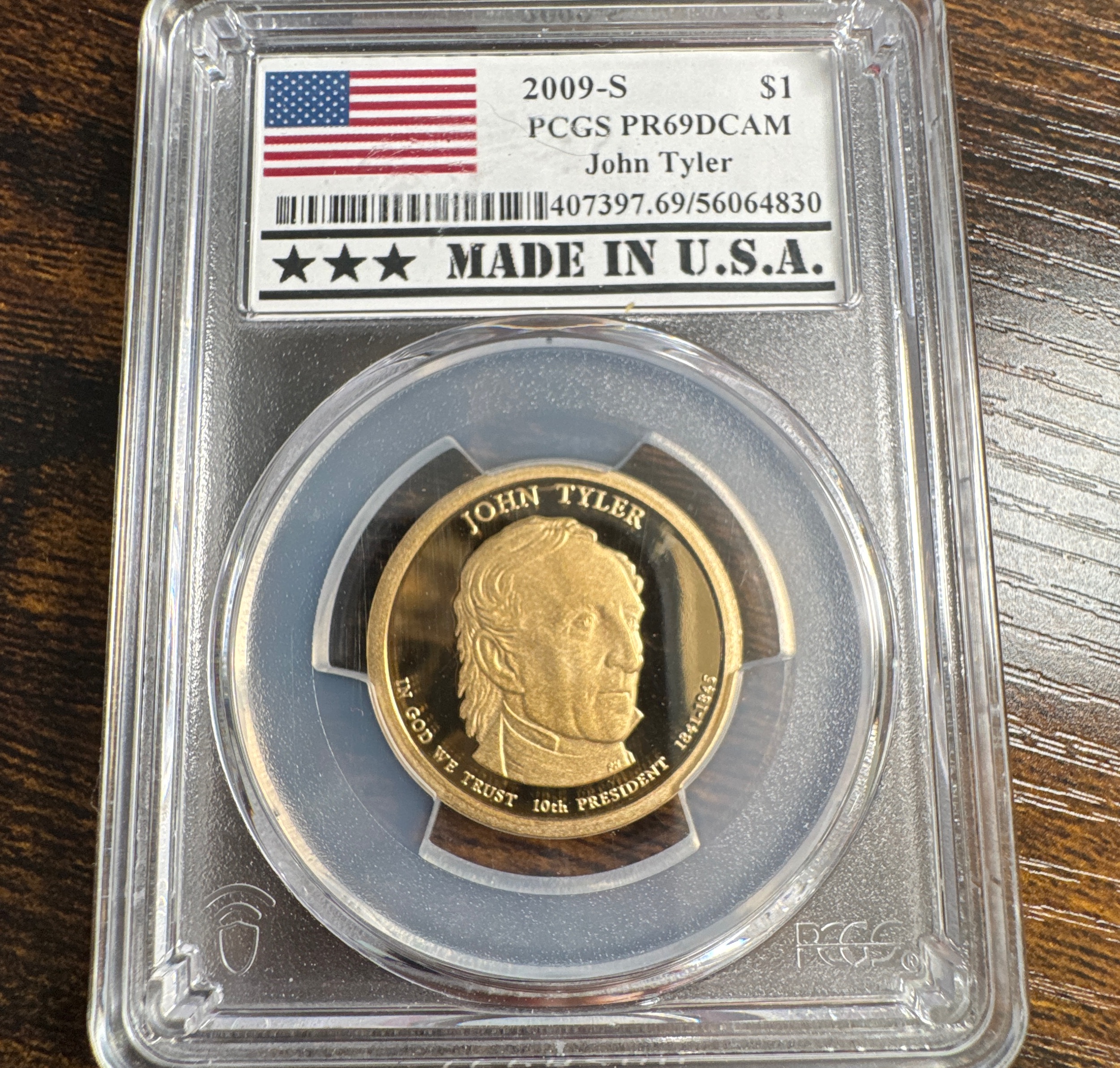 2009-S Presidential Dollar PR69