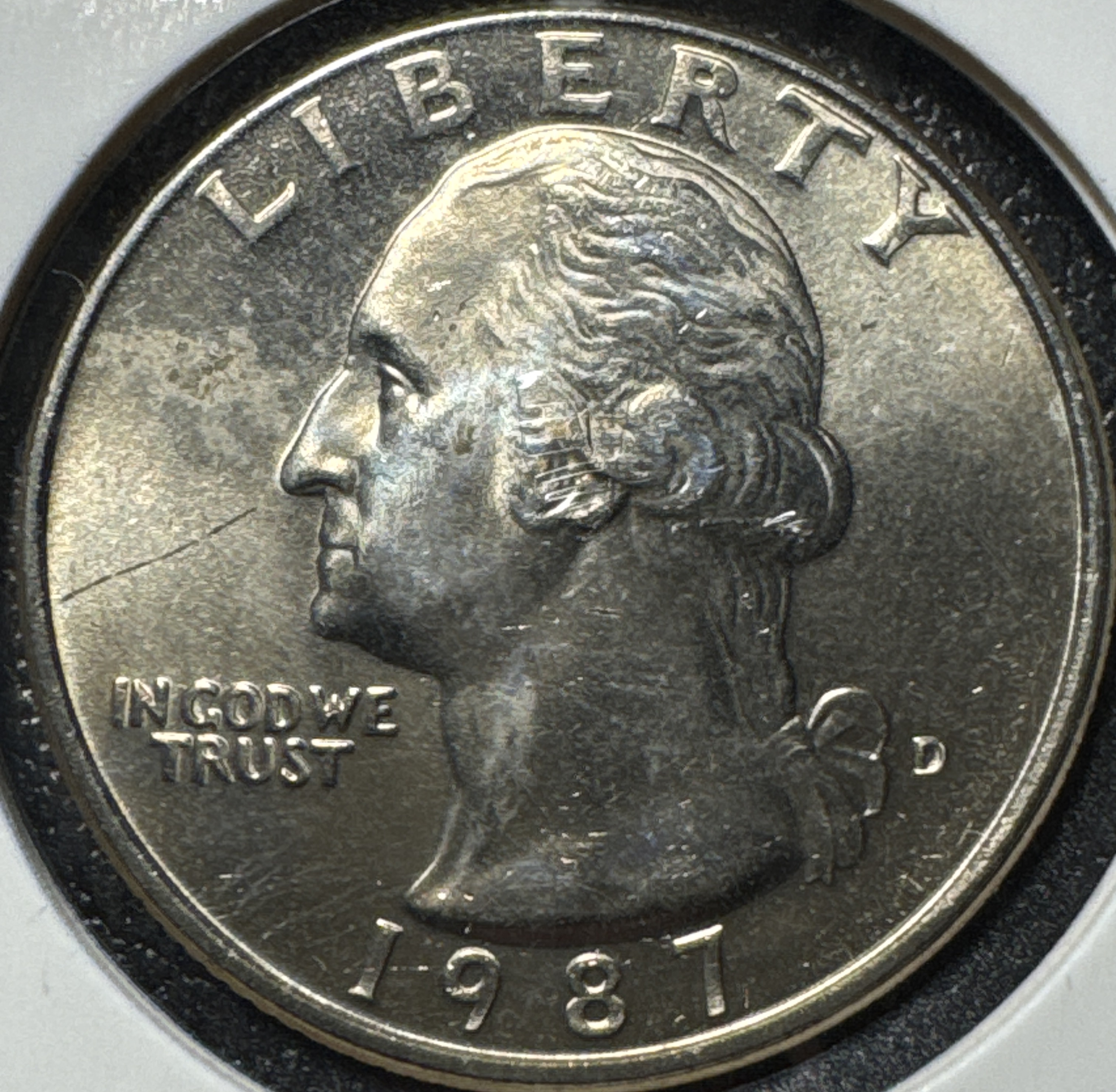 1987-D Washington Quarter Ungraded