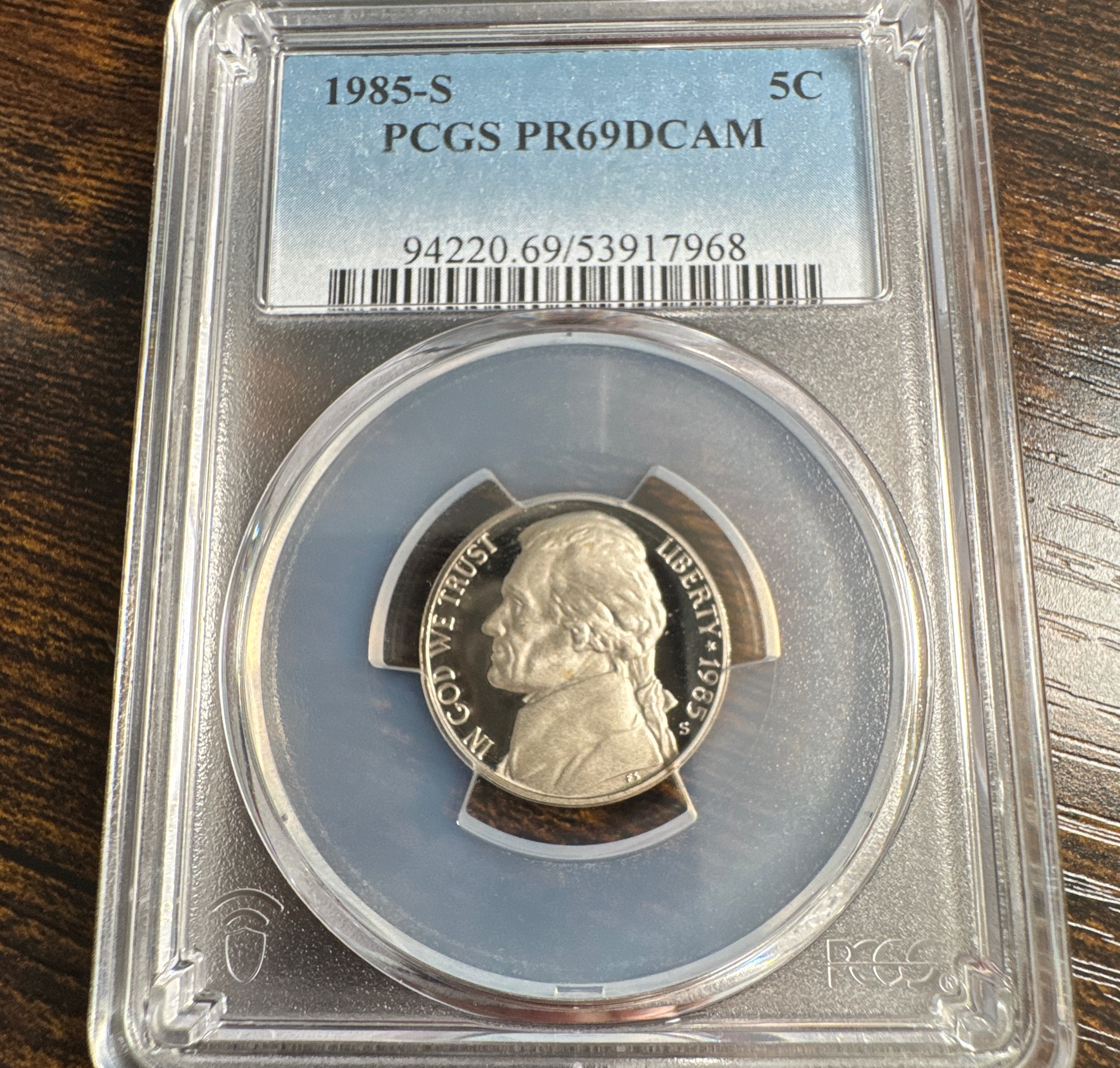 1985-S Jefferson Nickel PR69