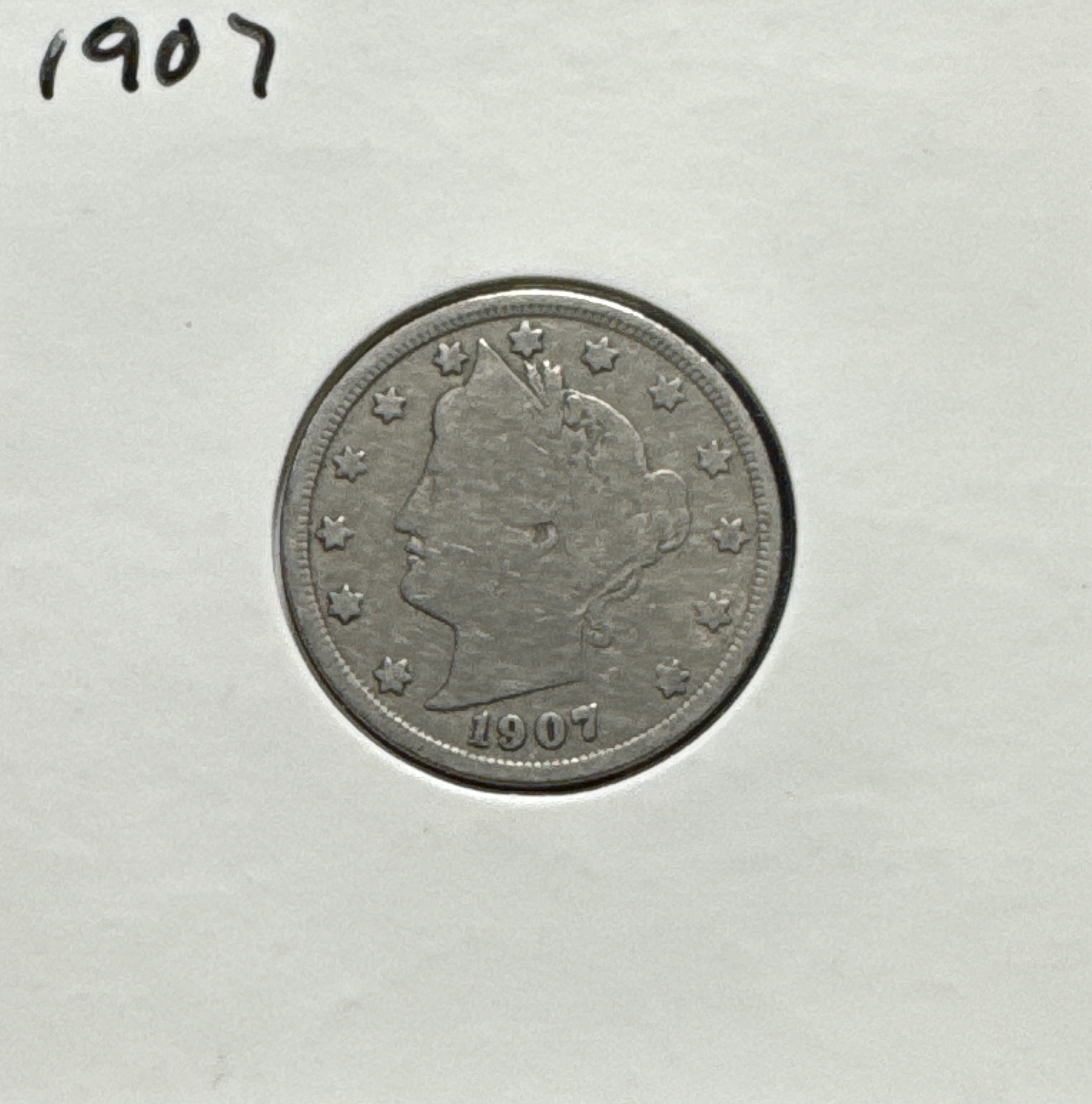 1907-P Liberty V Nickel Ungraded