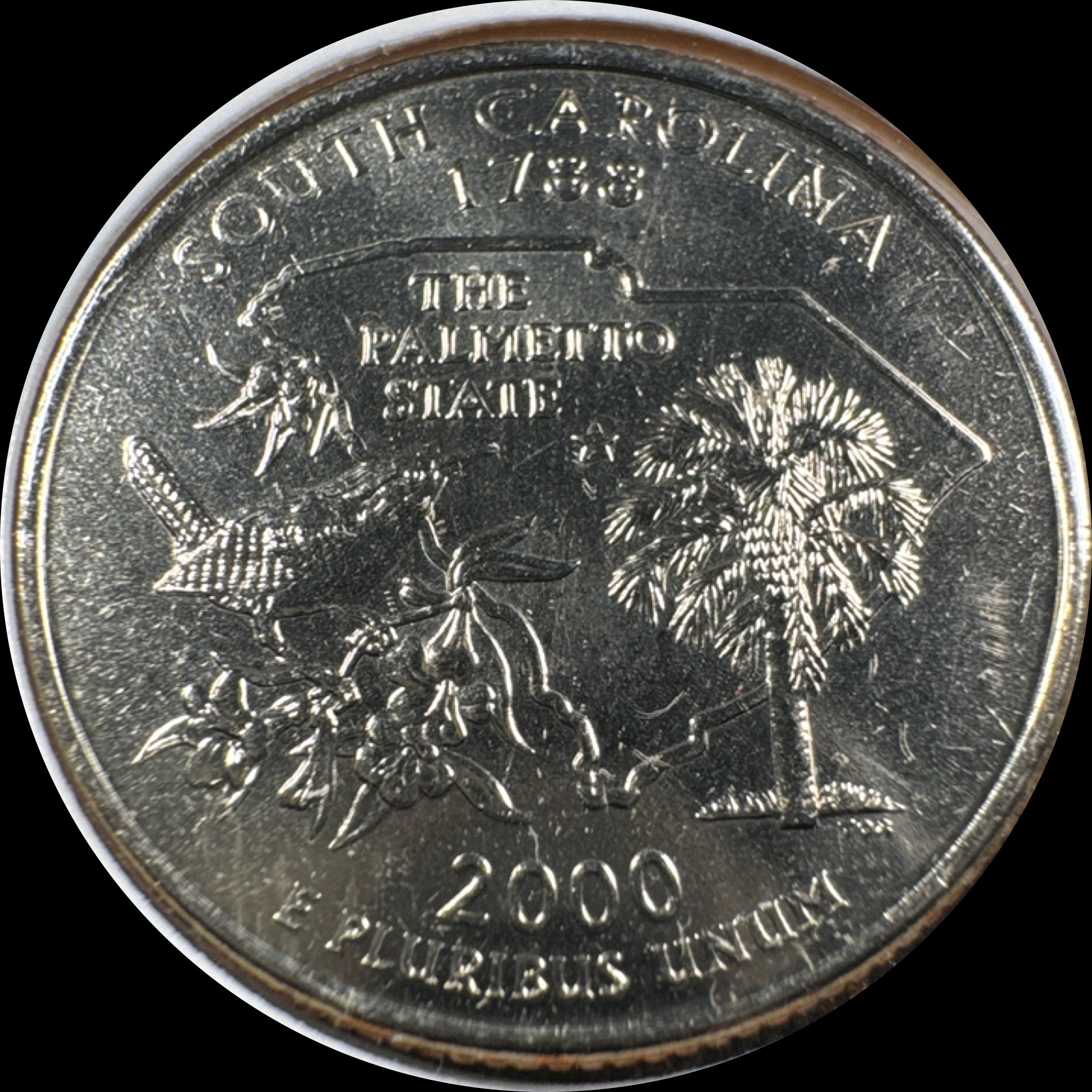 2000-P Washington Quarter Ungraded — back