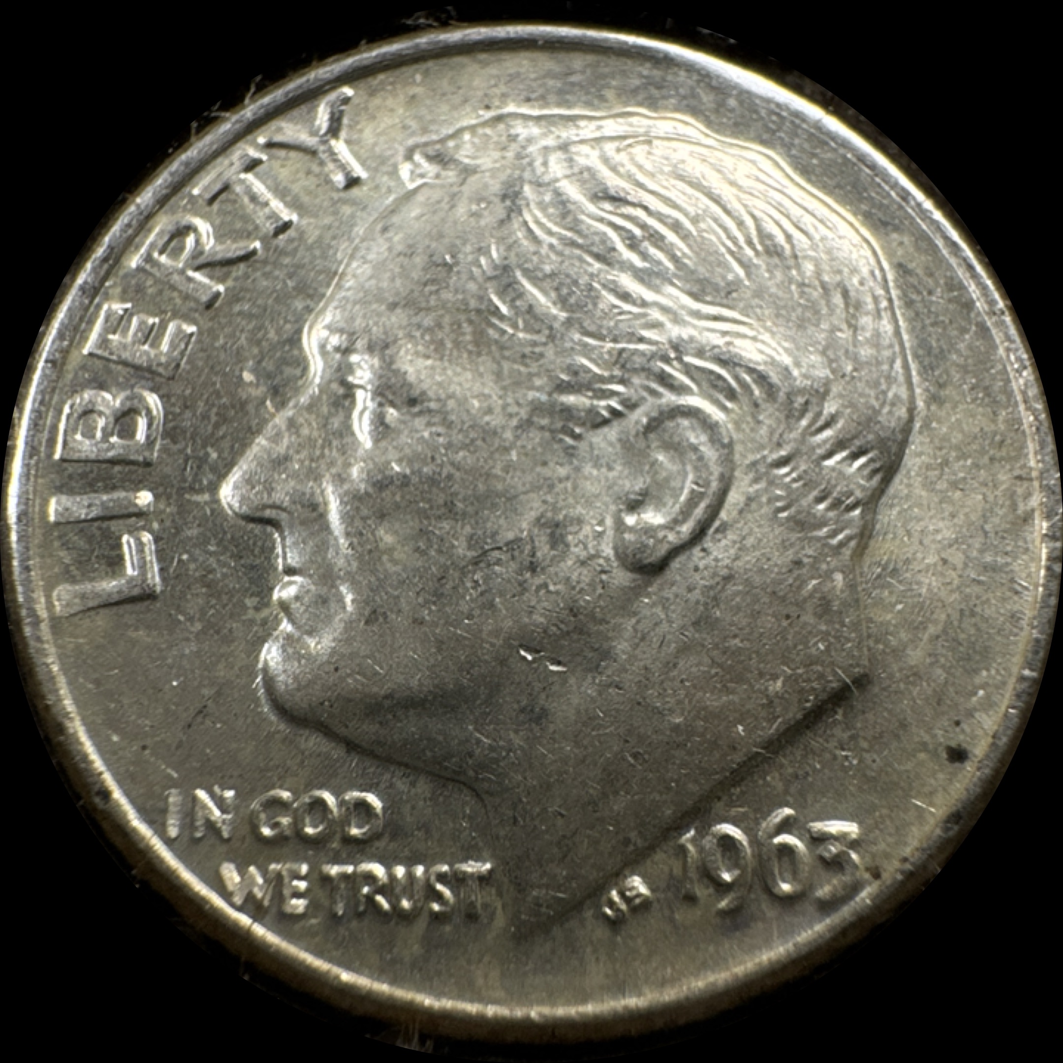1963-D Roosevelt Dime Ungraded