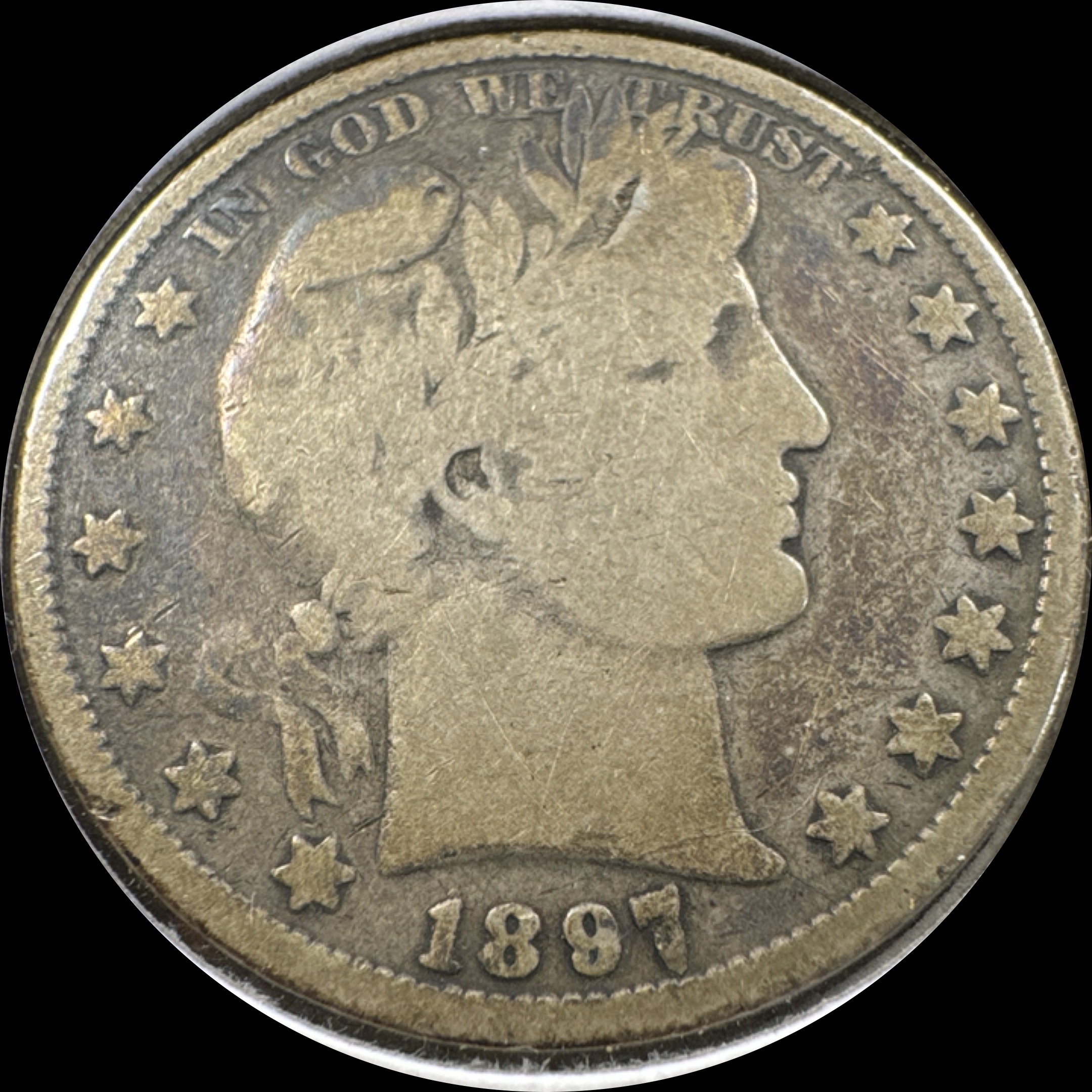 1897-P Barber Half Dollar Ungraded