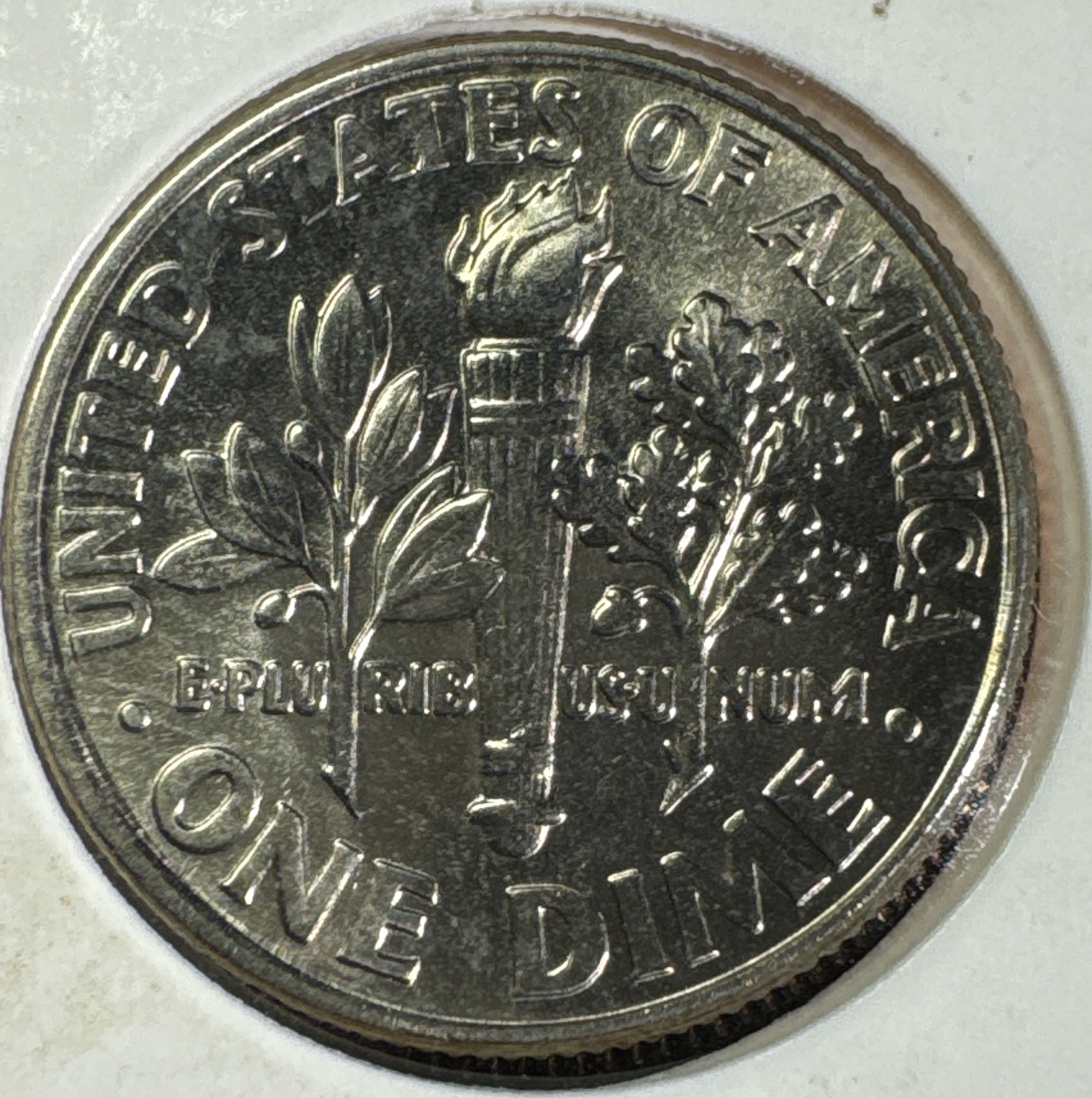 1992-D Roosevelt Dime Ungraded — back