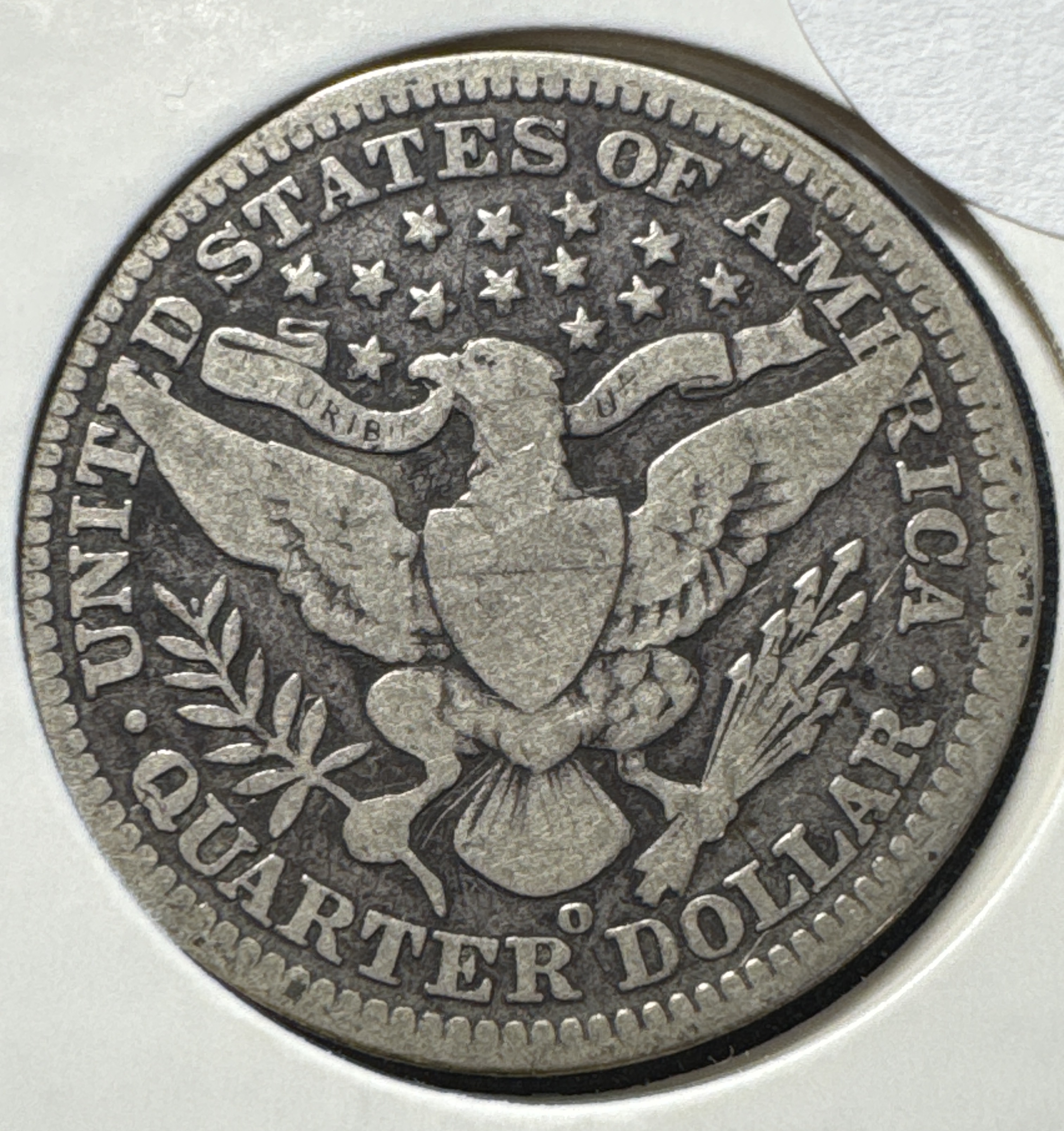 1904-O Barber Quarter Ungraded — back