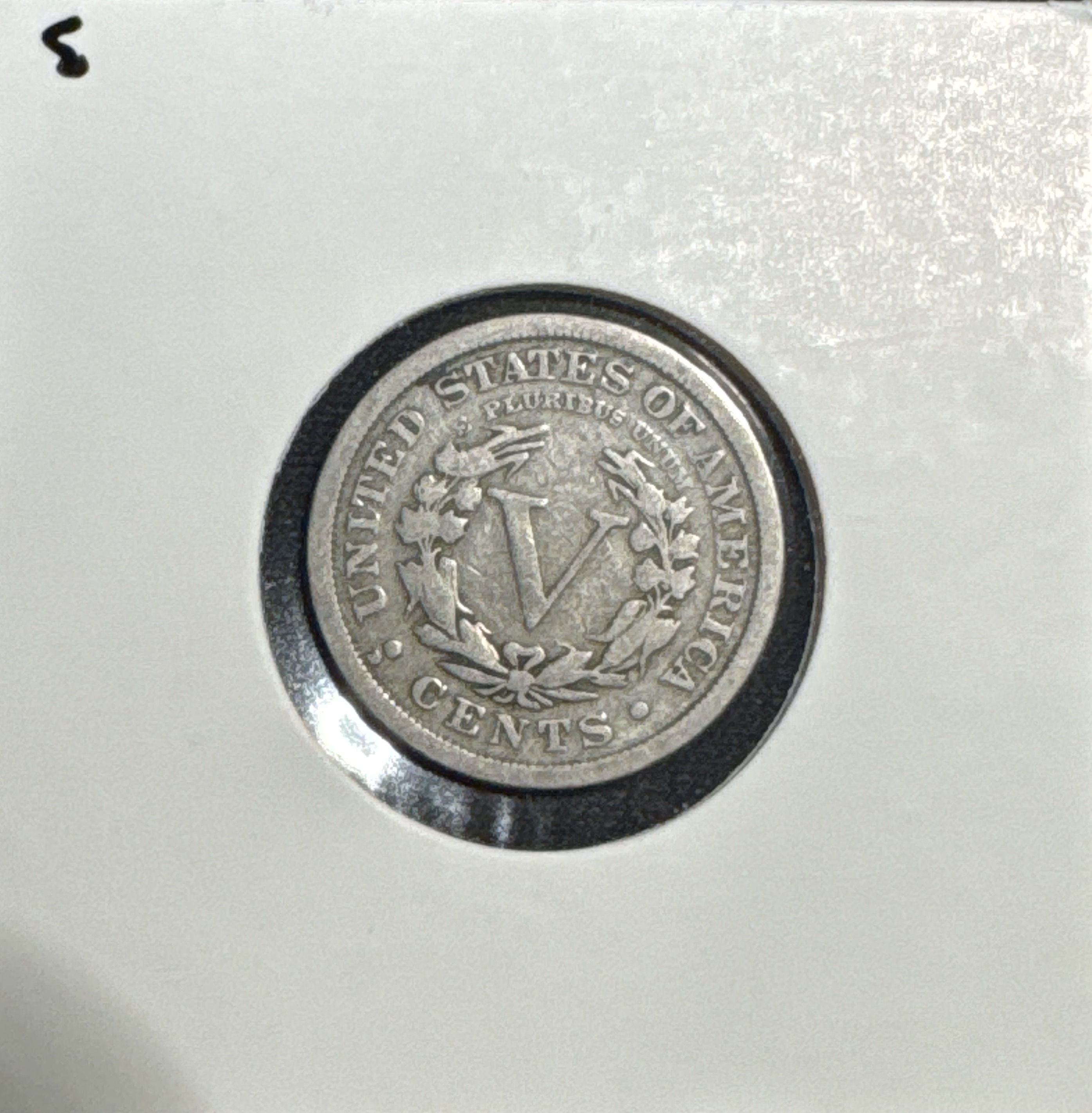 1912-D Liberty V Nickel Ungraded — back