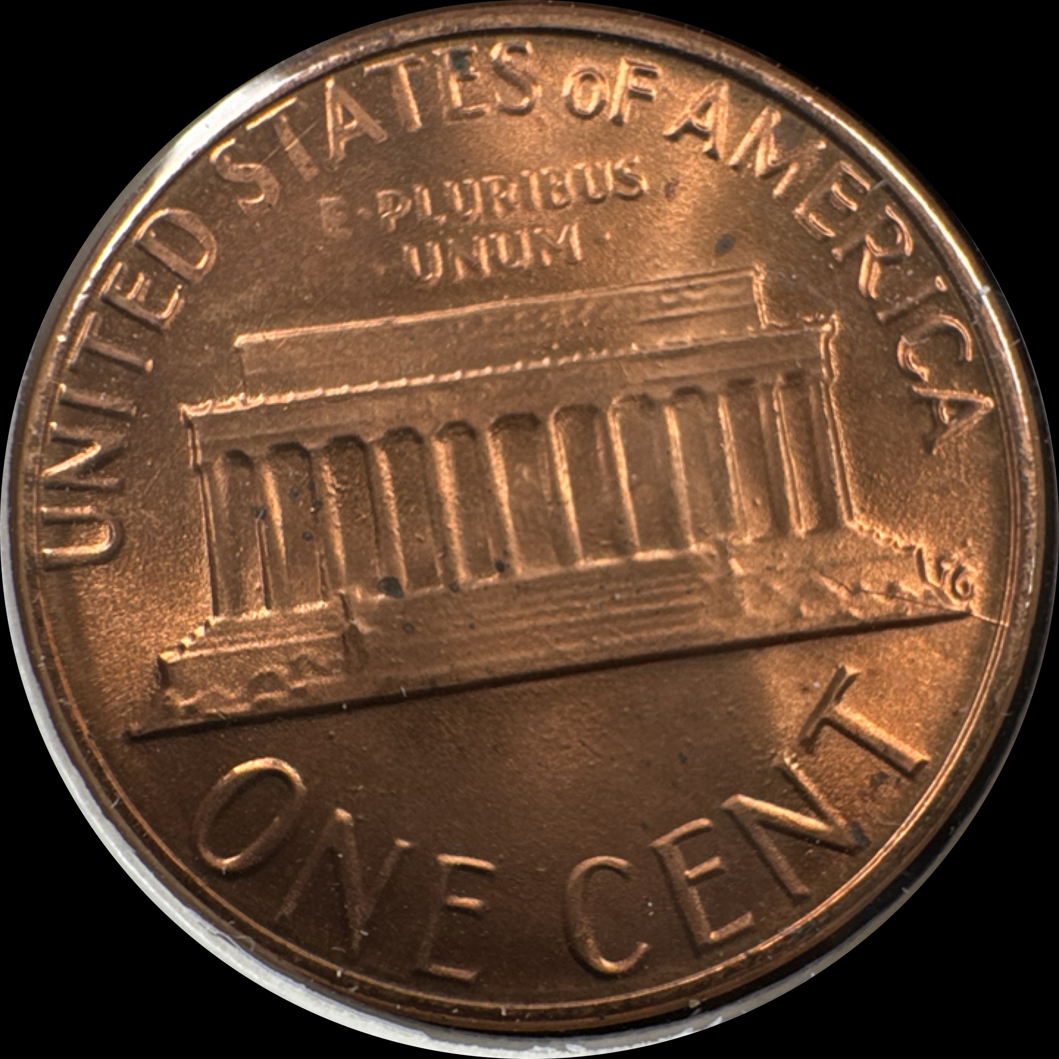 1982-D Lincoln Cent Ungraded — back