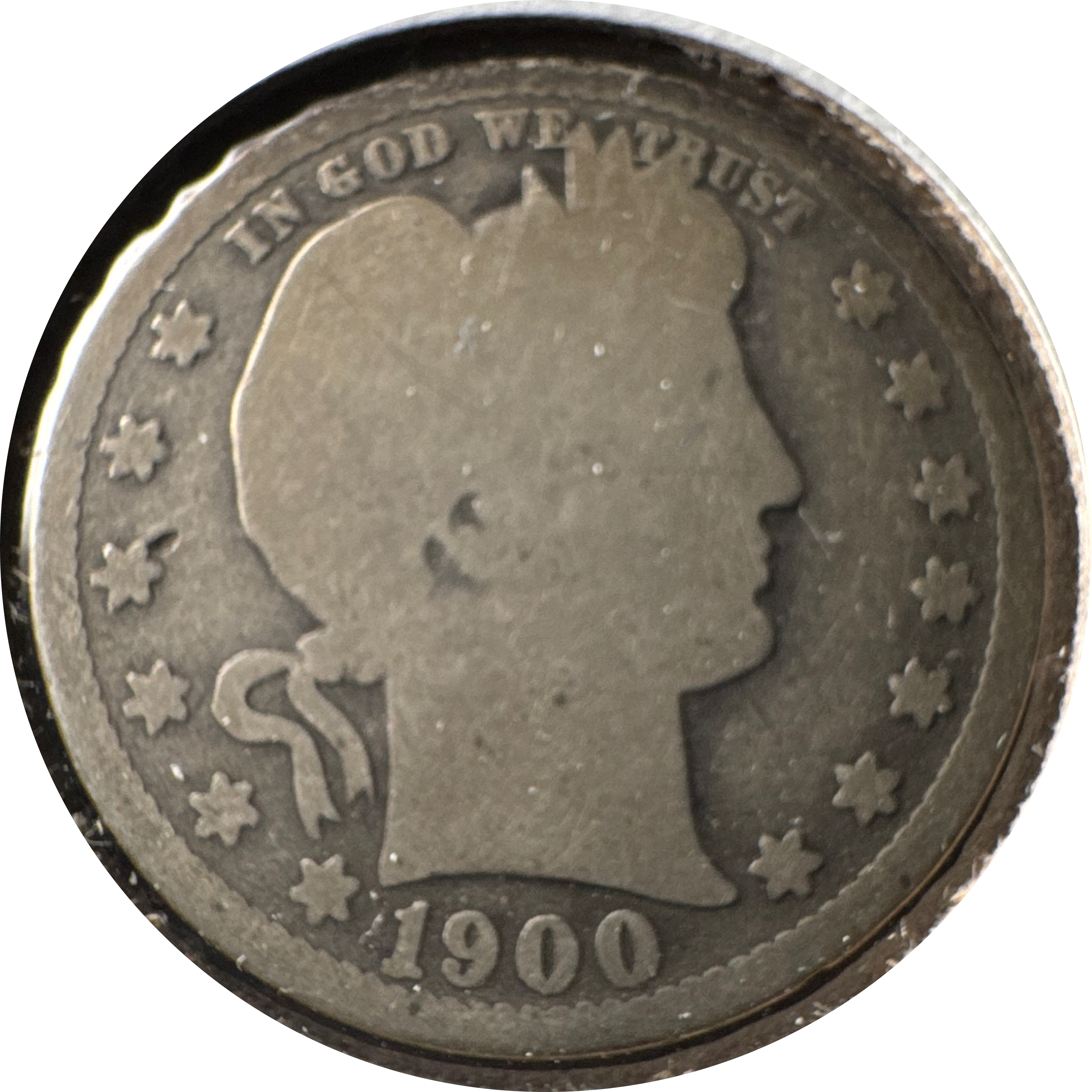 1900-S Barber Quarter Ungraded