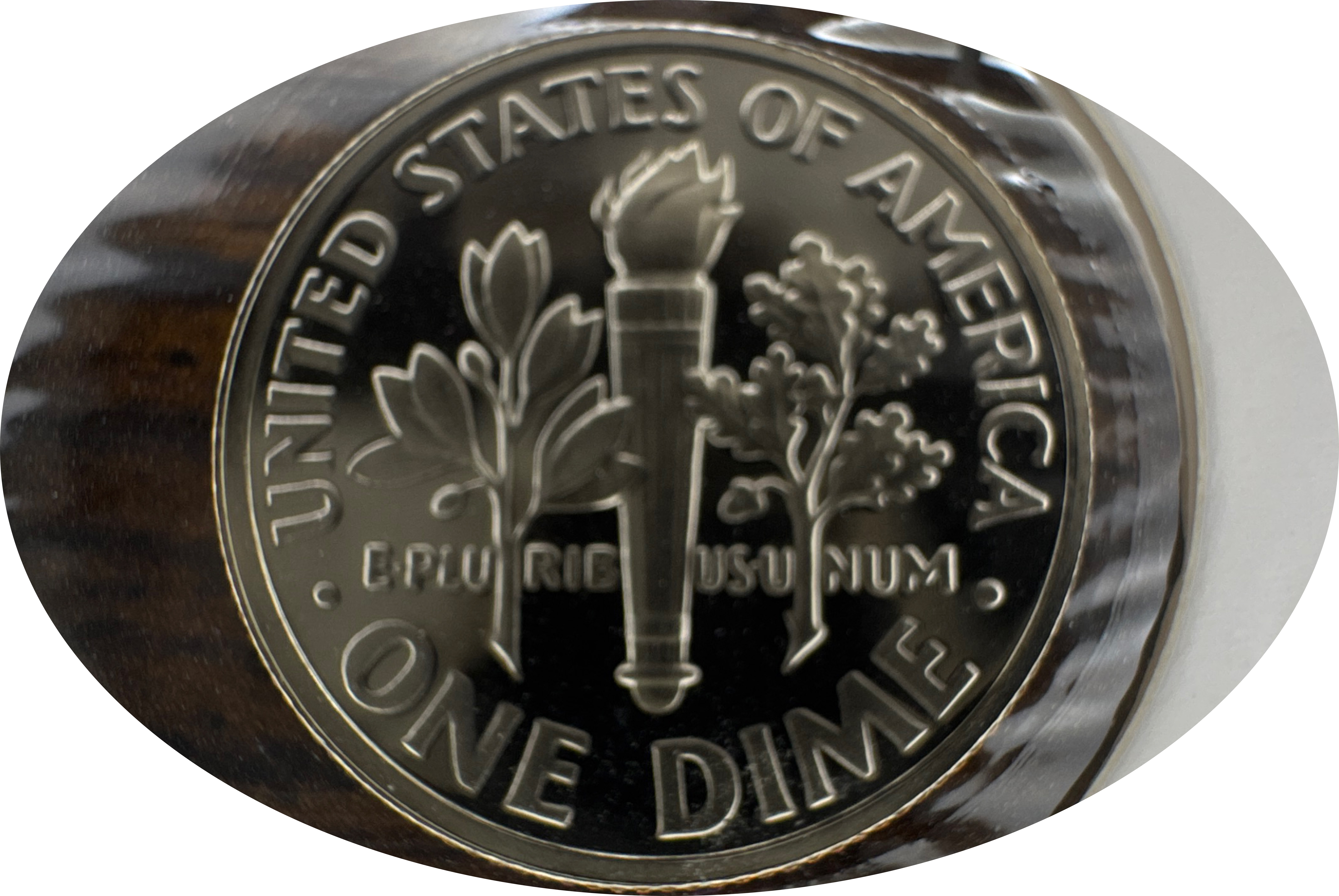1991-S Roosevelt Dime Ungraded — back