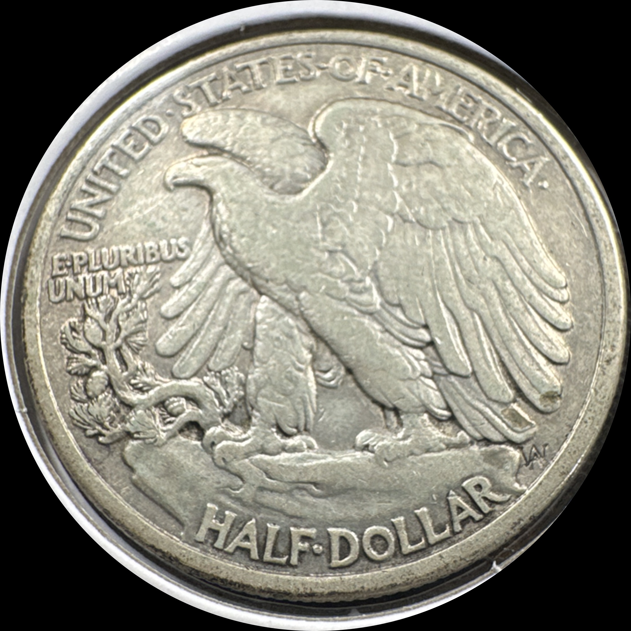 1936-P Walking Liberty Half Dollar Ungraded — back