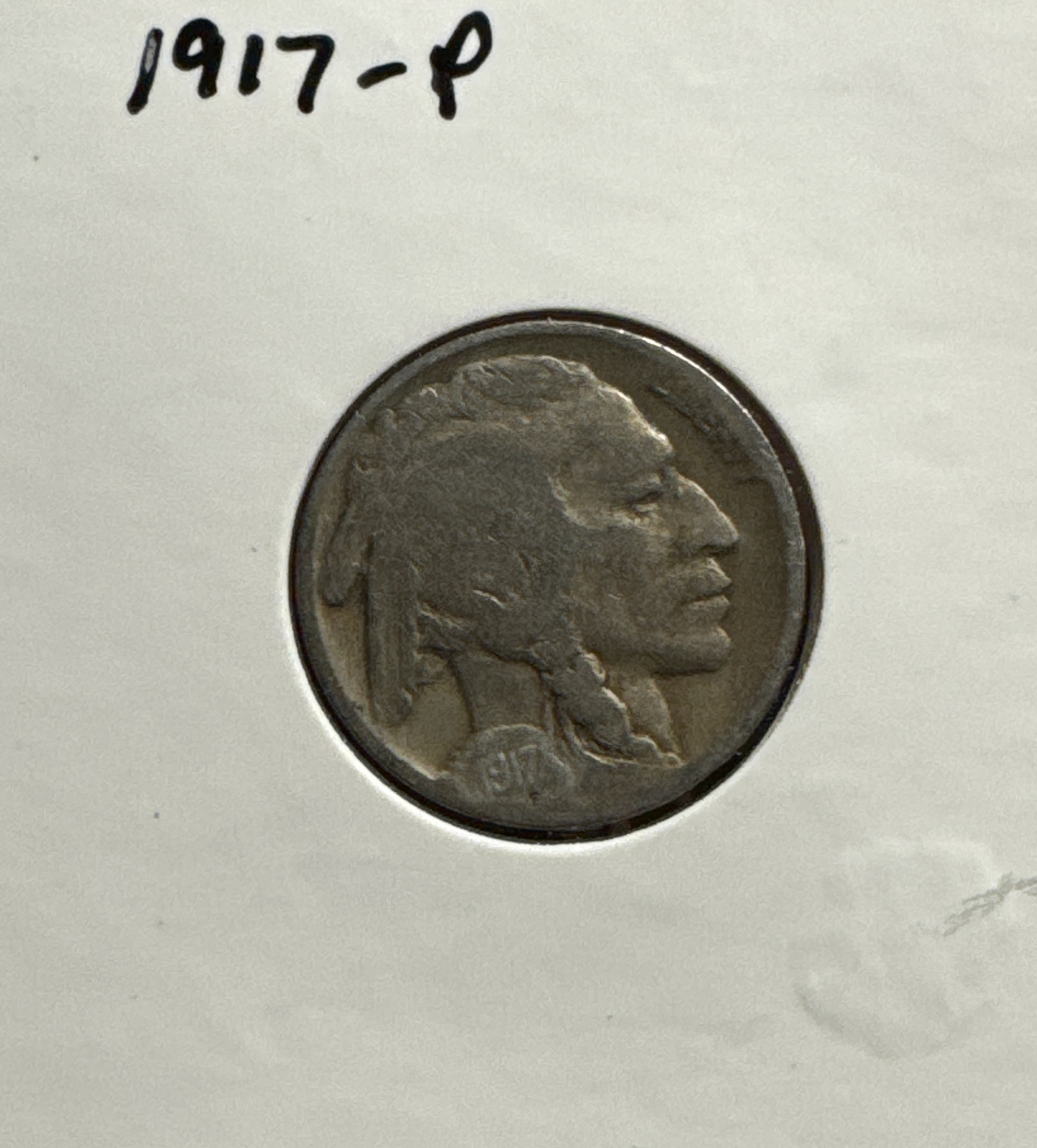 1917-P Buffalo Nickel Ungraded