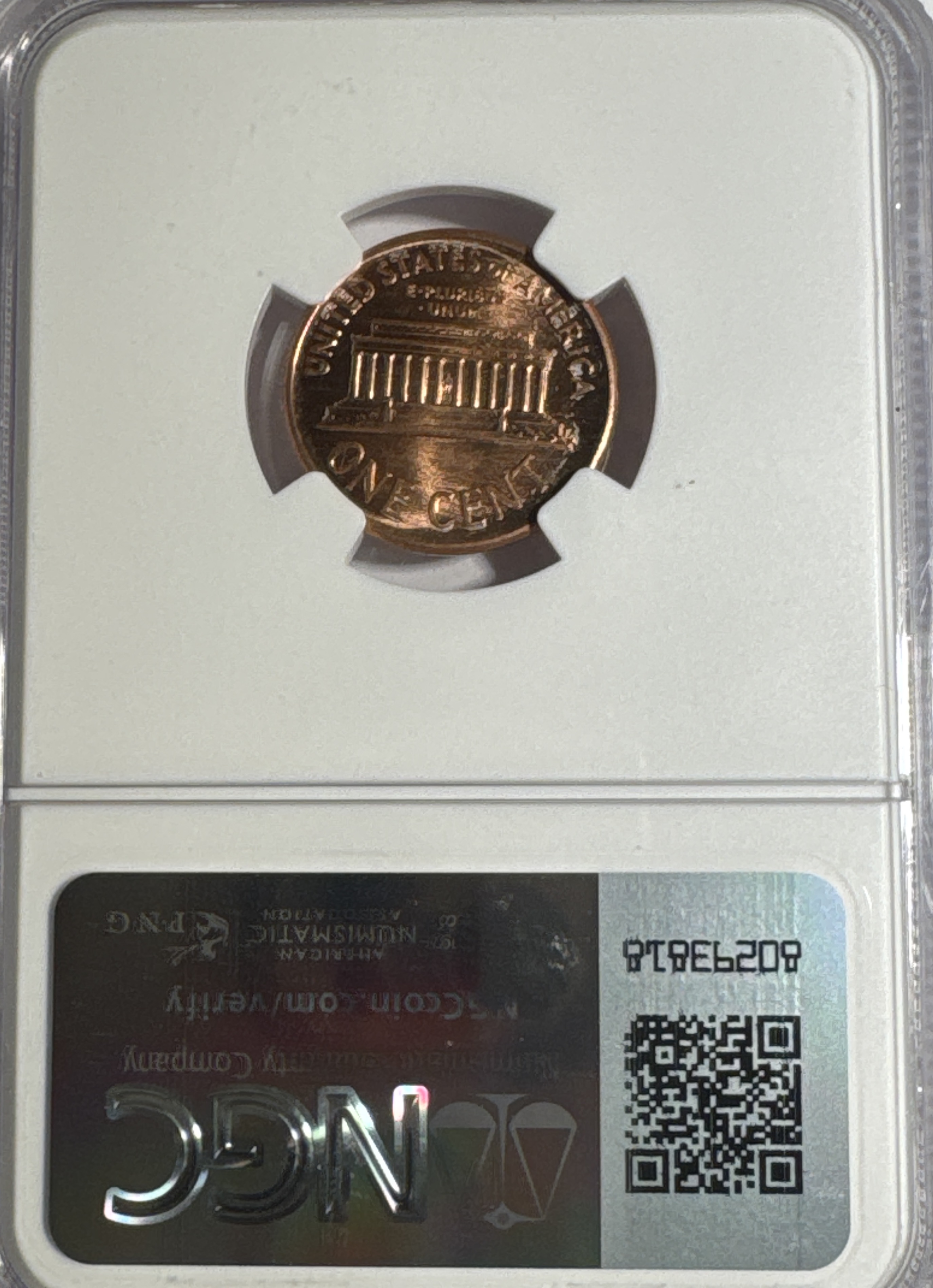 1990-P Lincoln Cent BU — back