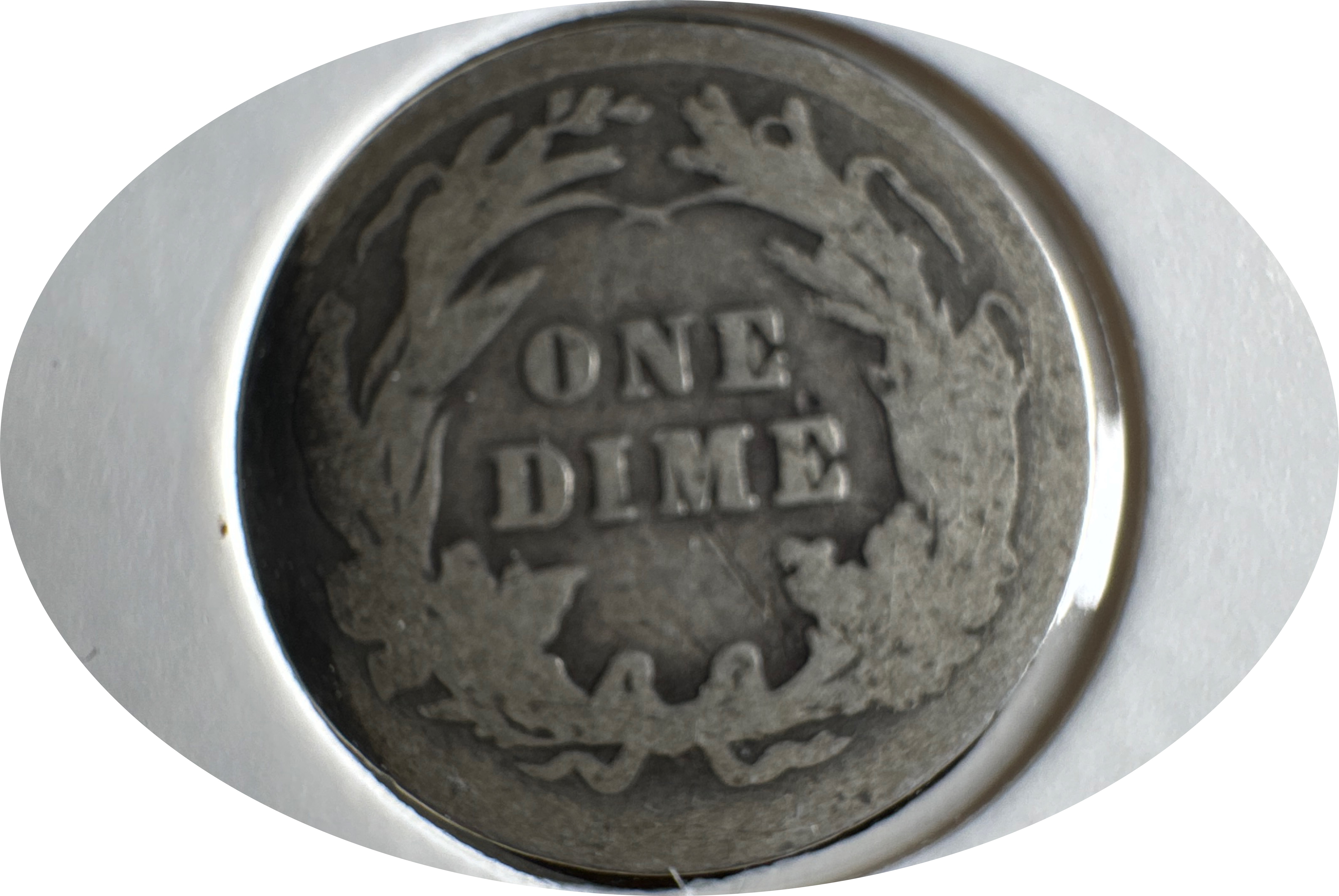 1911-P Barber Dime Ungraded — back