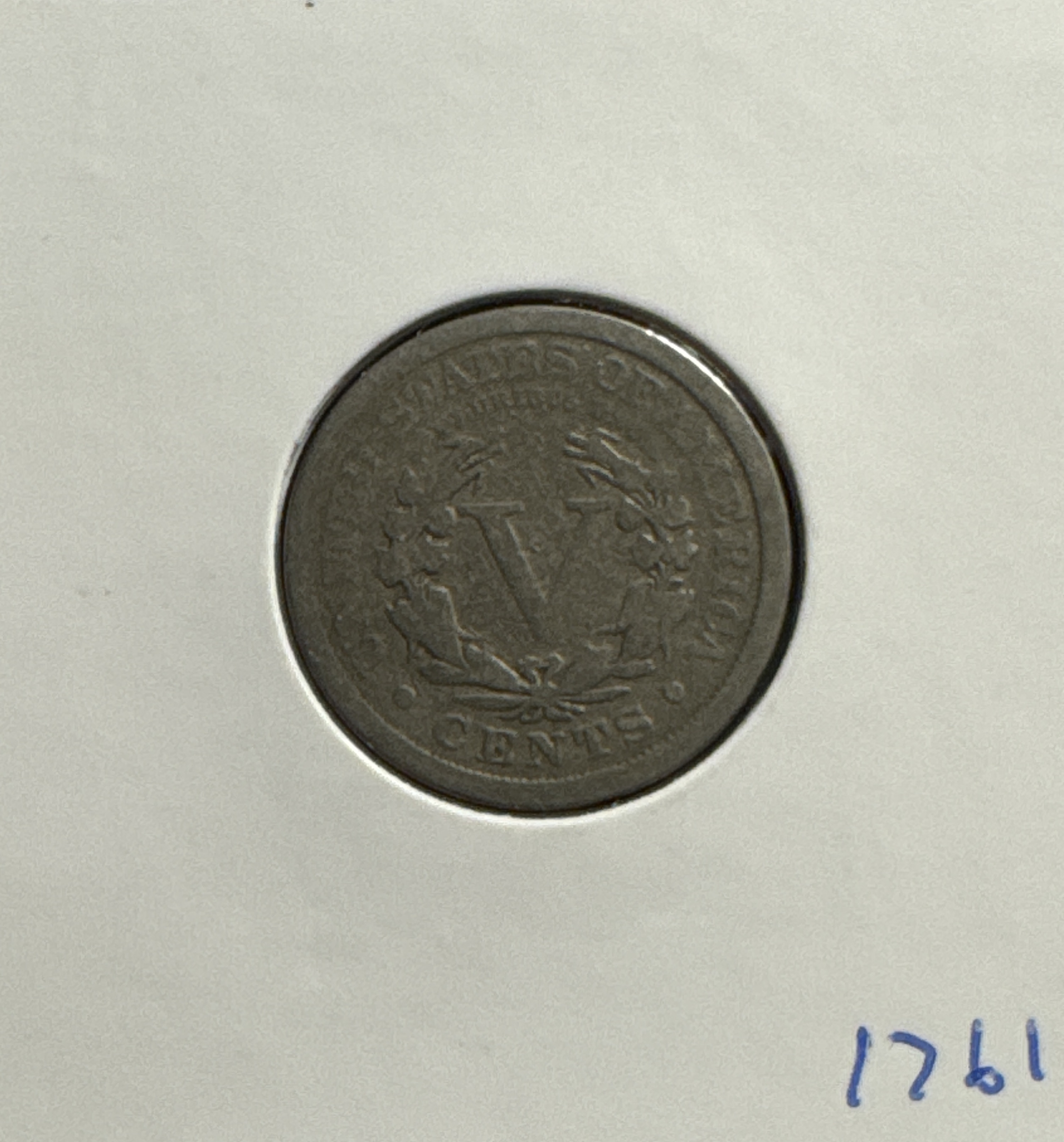 1912-P Liberty V Nickel Ungraded — back
