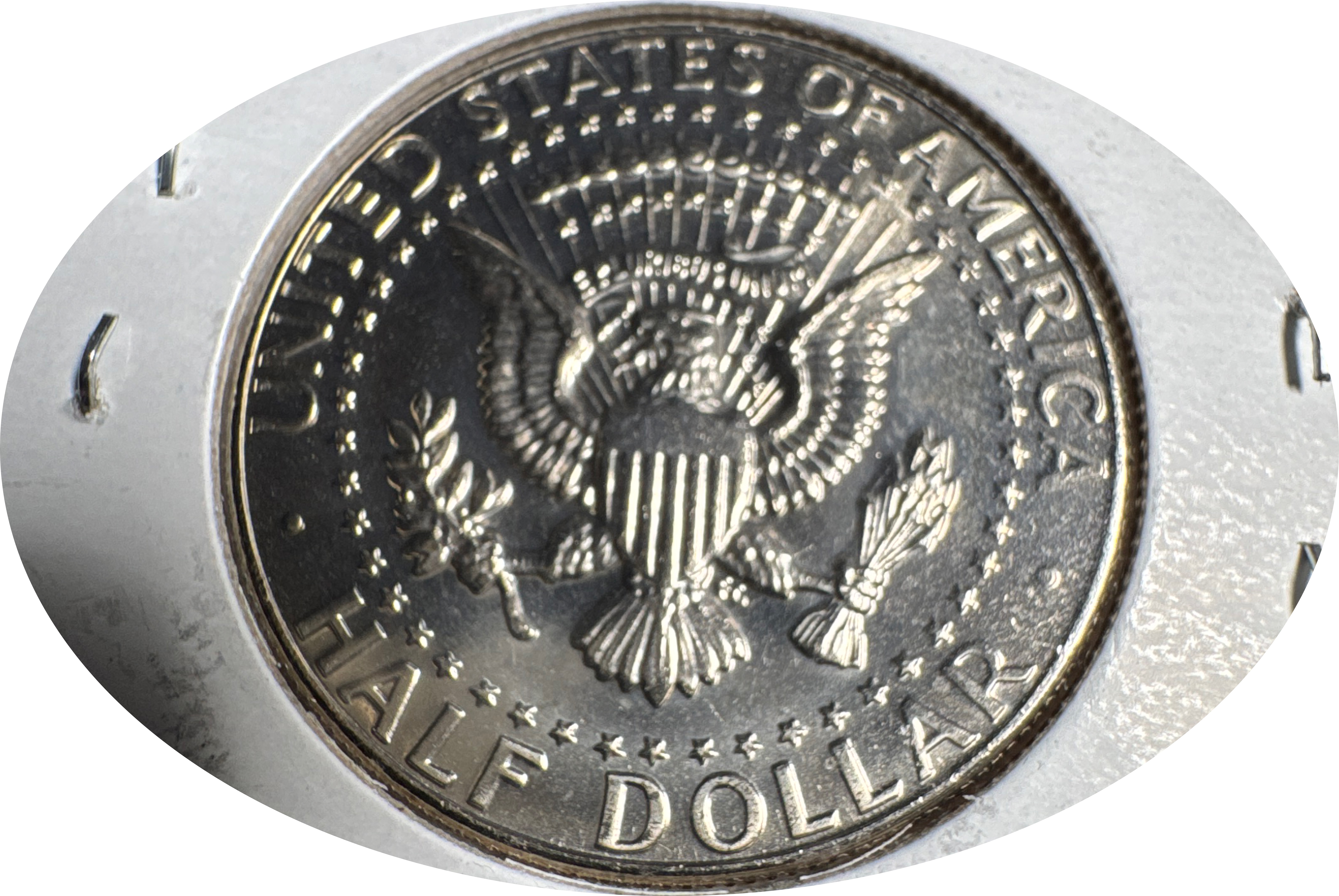 1987-D Kennedy Half Dollar Ungraded — back