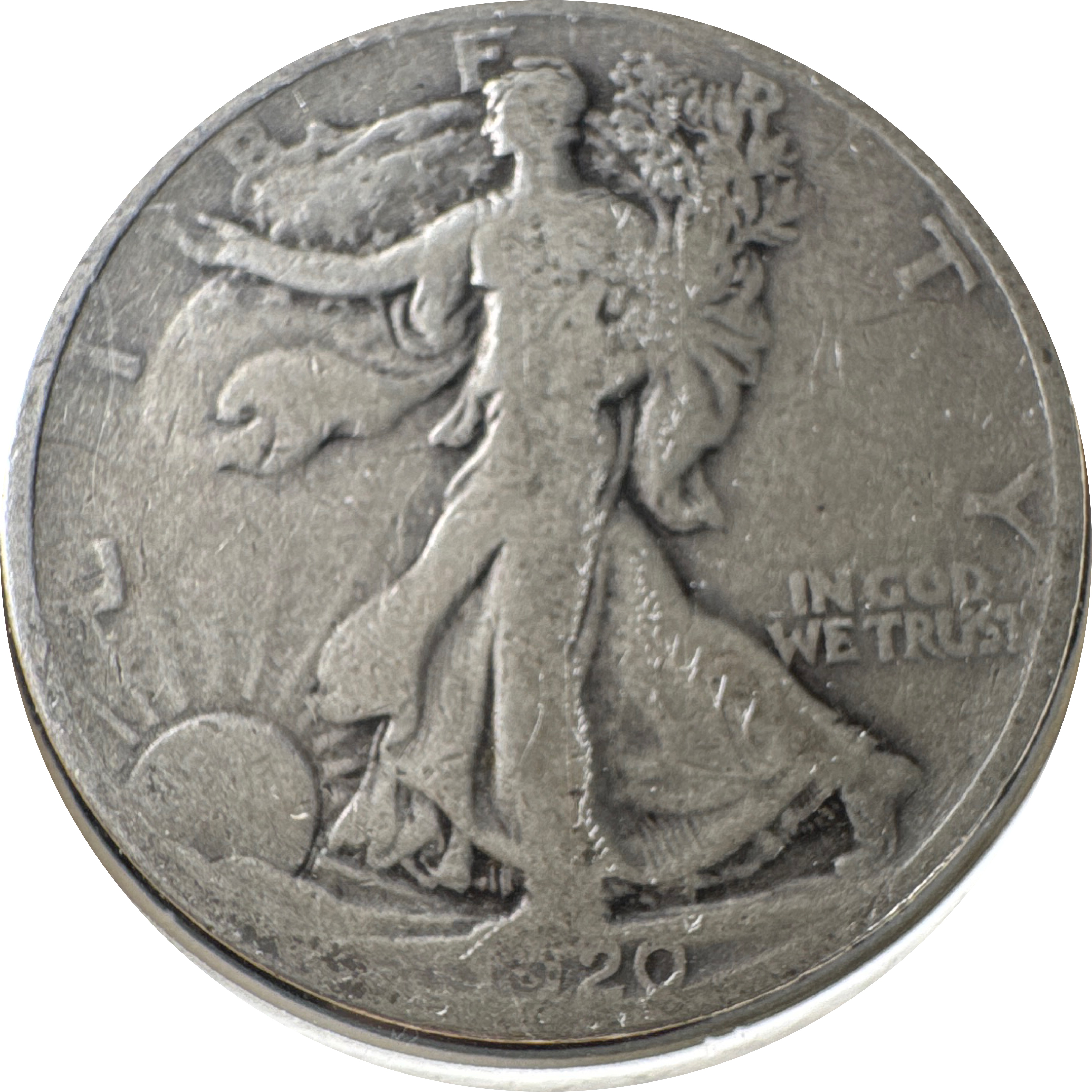 1920-P Walking Liberty Half Dollar Ungraded