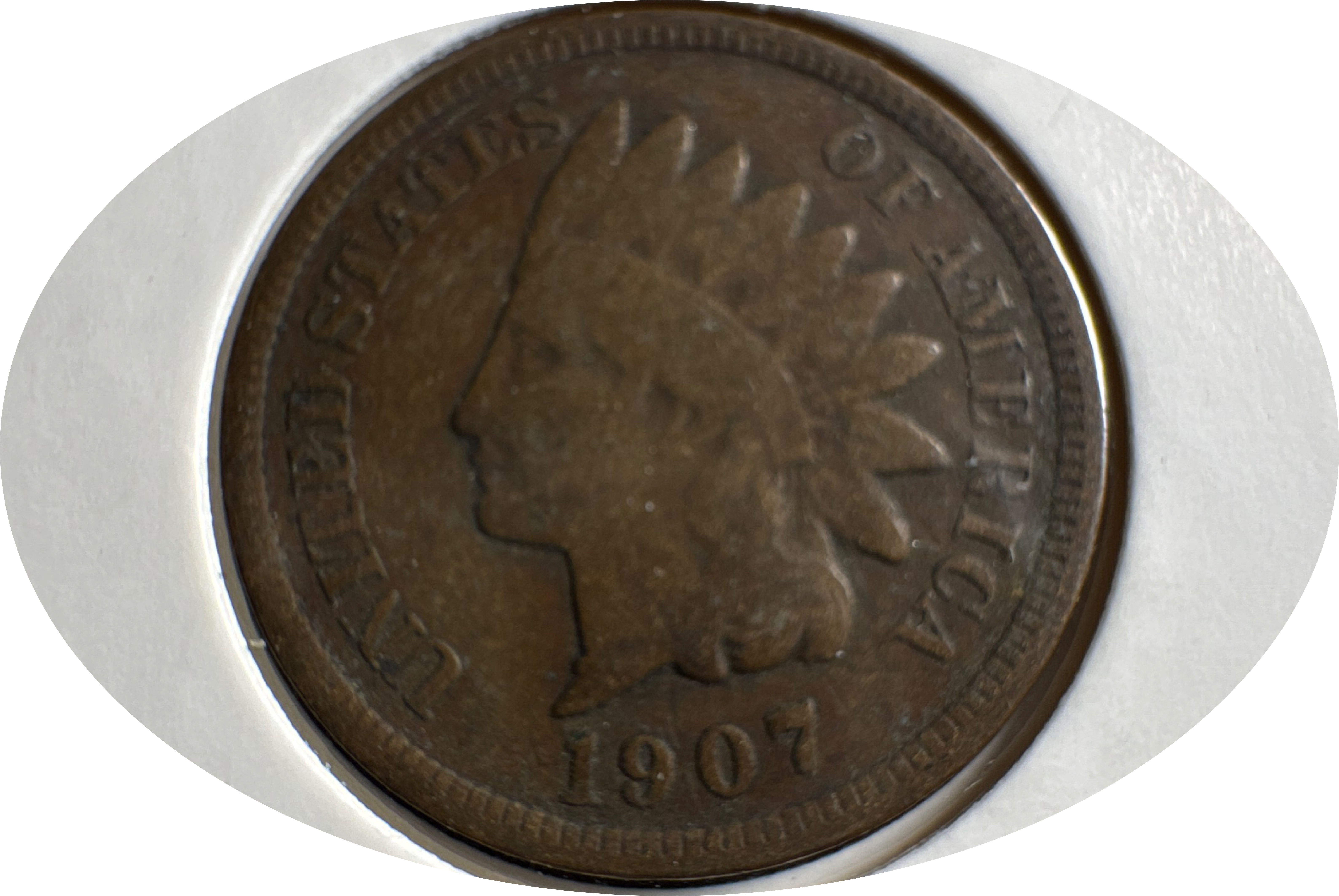 1907-P Indian Head Cent Ungraded