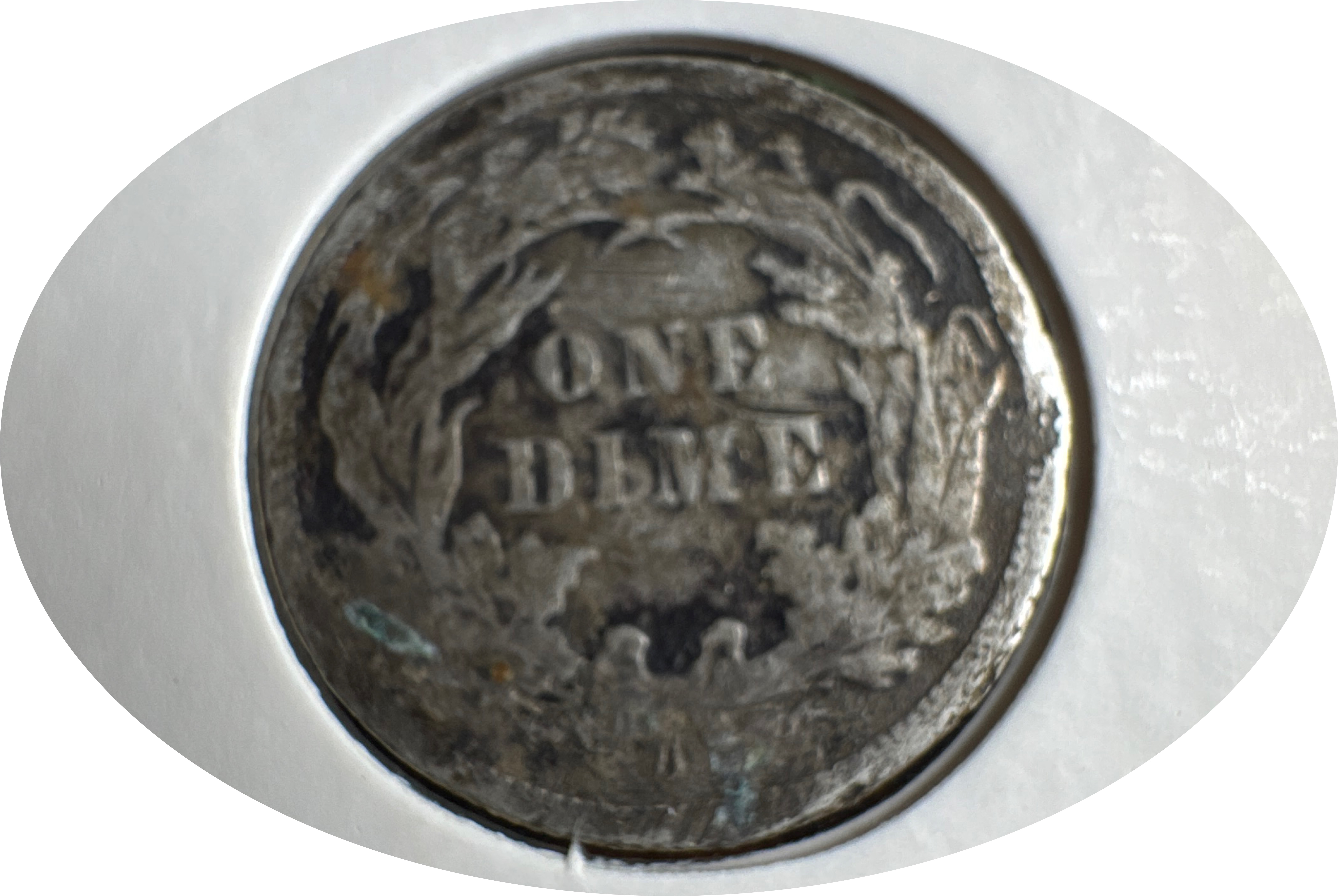 1887-S Seated Liberty Dime Ungraded — back