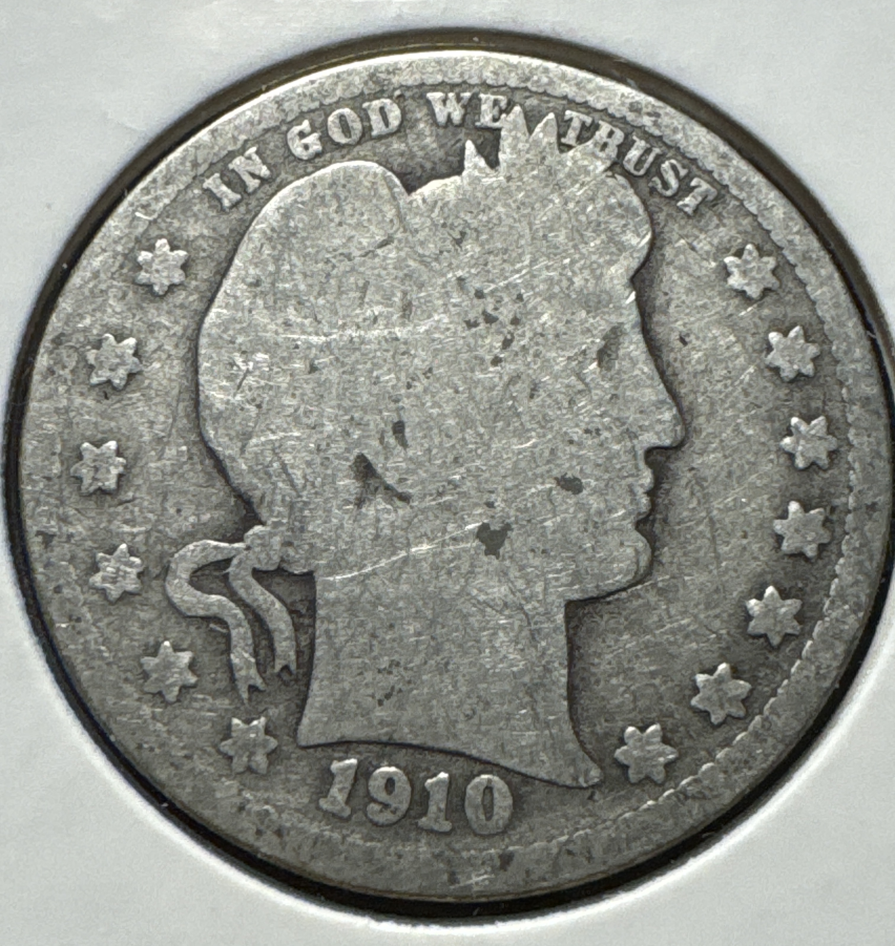 1910-P Barber Quarter Ungraded