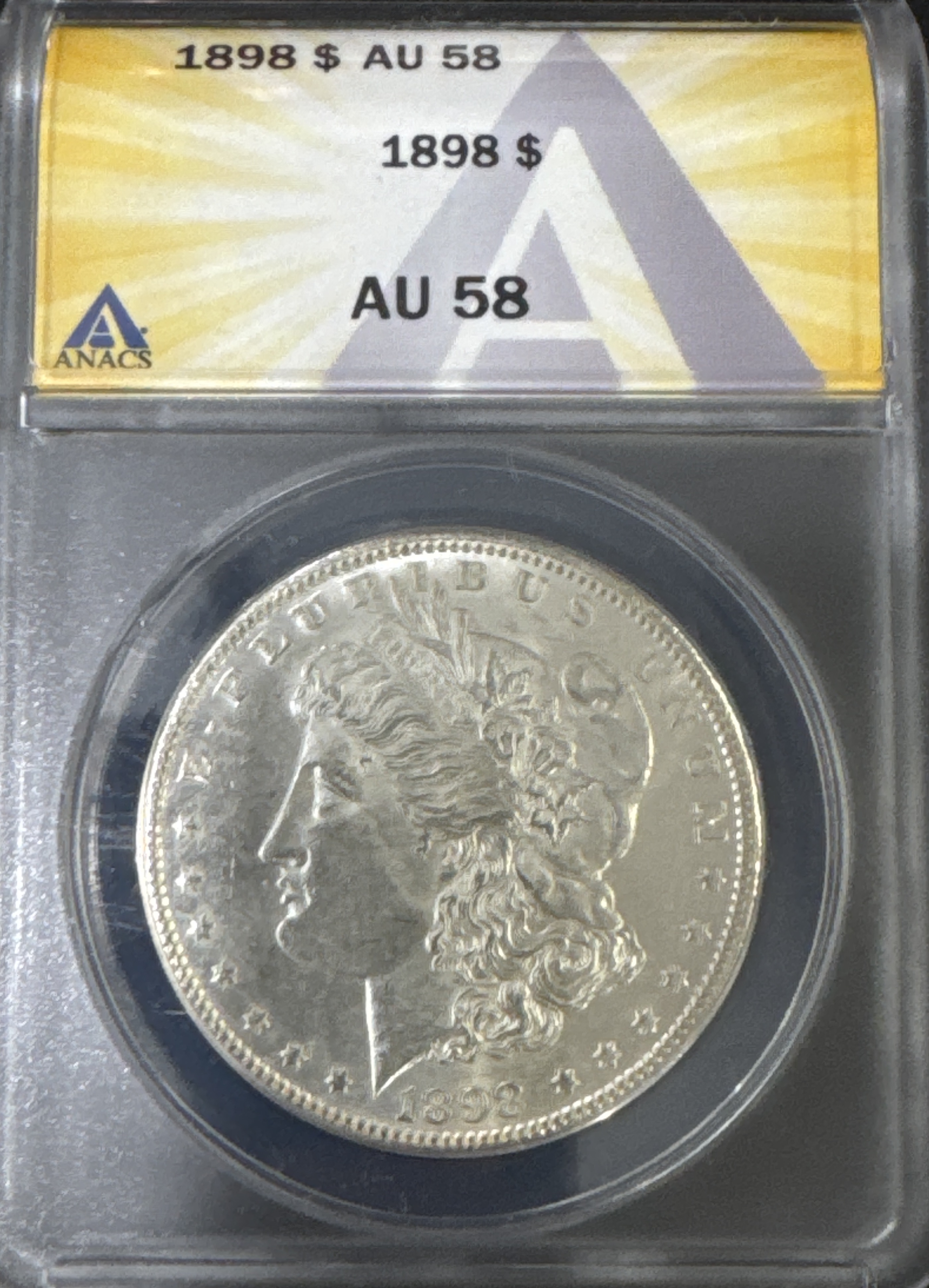 1898-P Morgan Dollar AU58