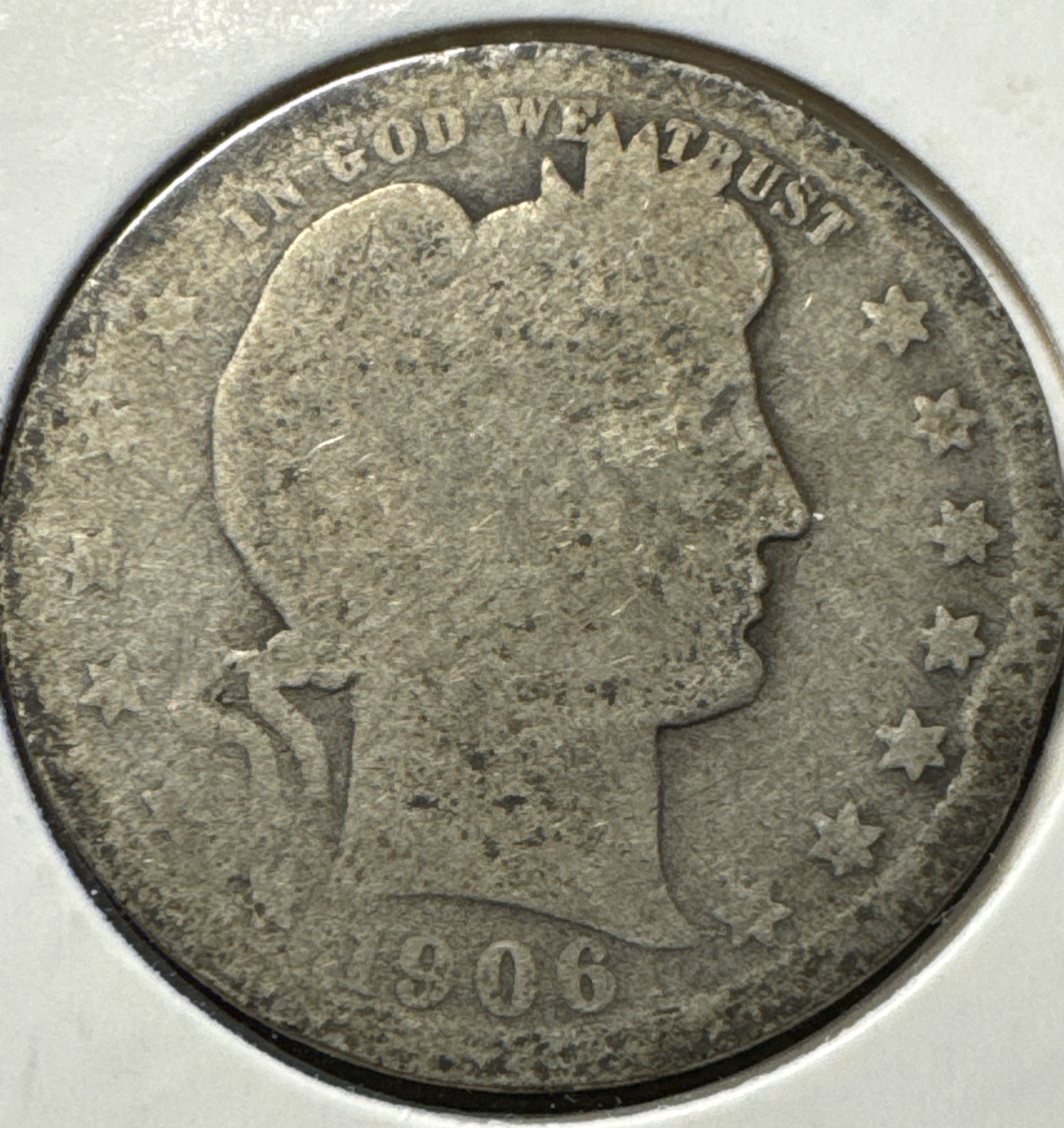 1906-O Barber Quarter Ungraded