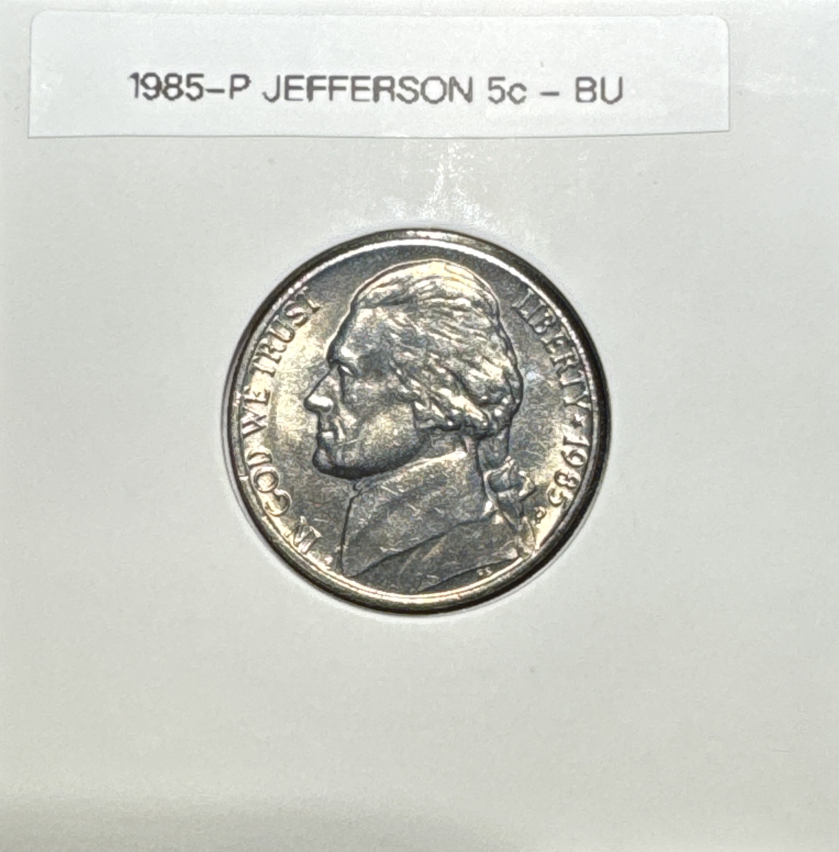 1985-P Jefferson Nickel Ungraded