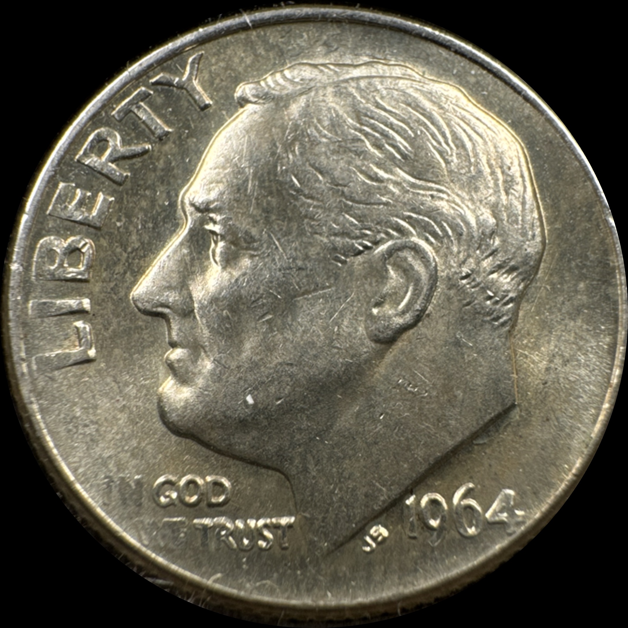 1964-D Roosevelt Dime Ungraded